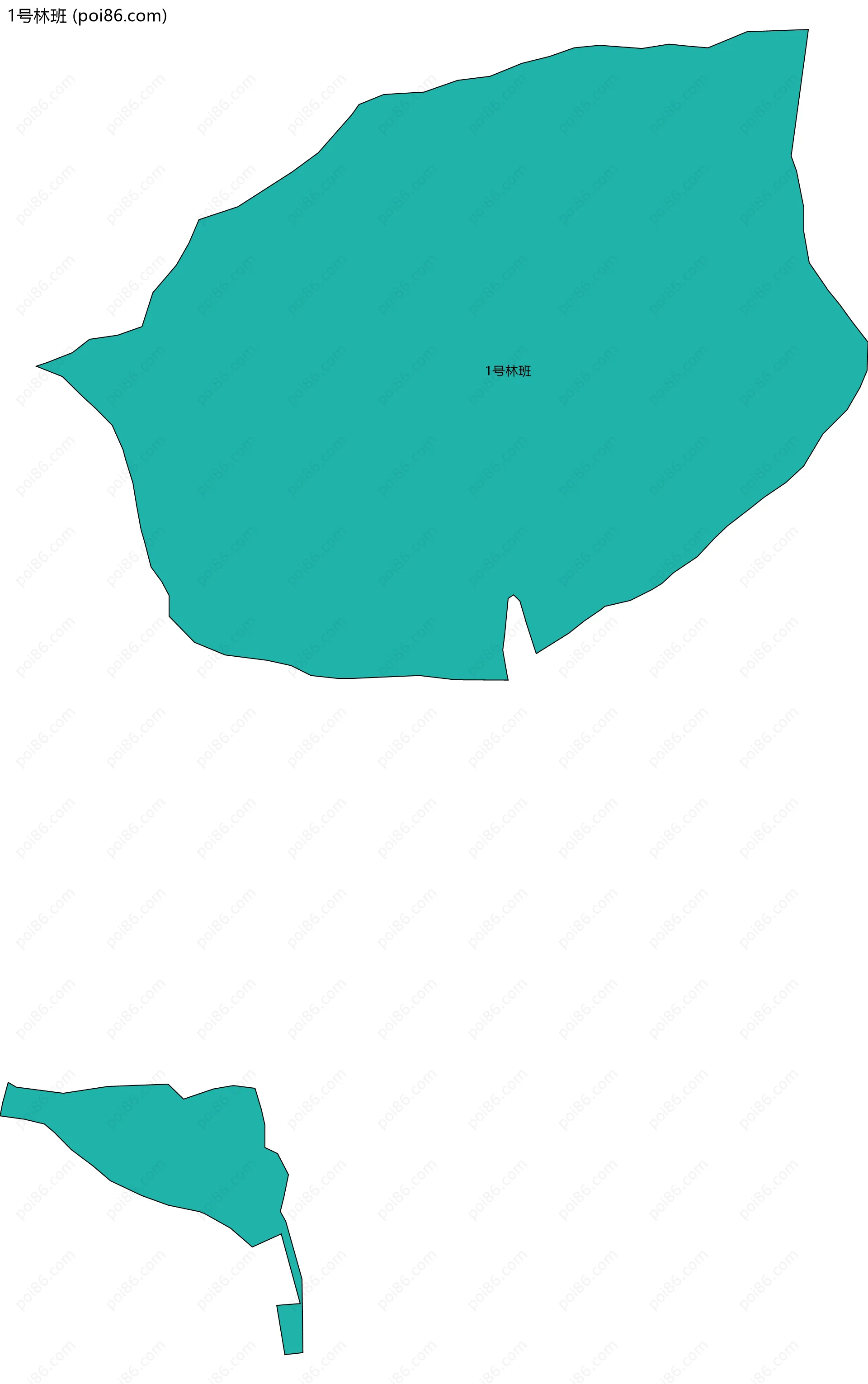 1号林班边界地图
