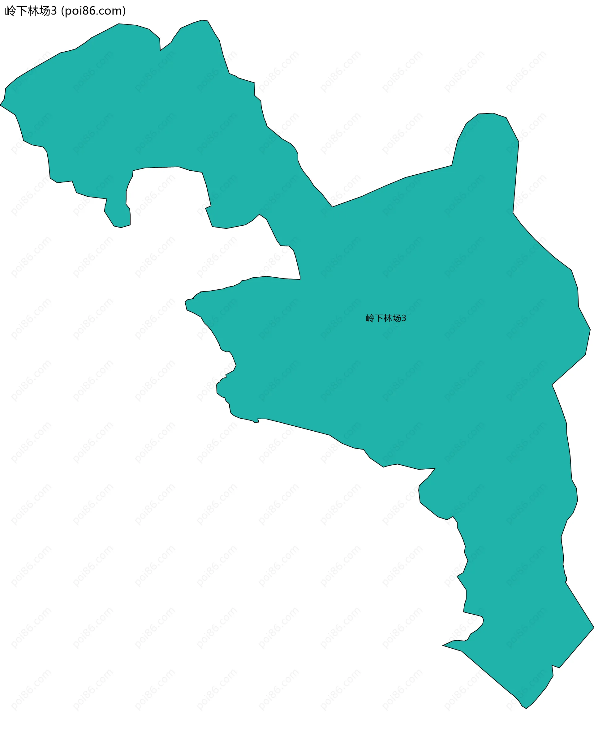 岭下林场3边界地图