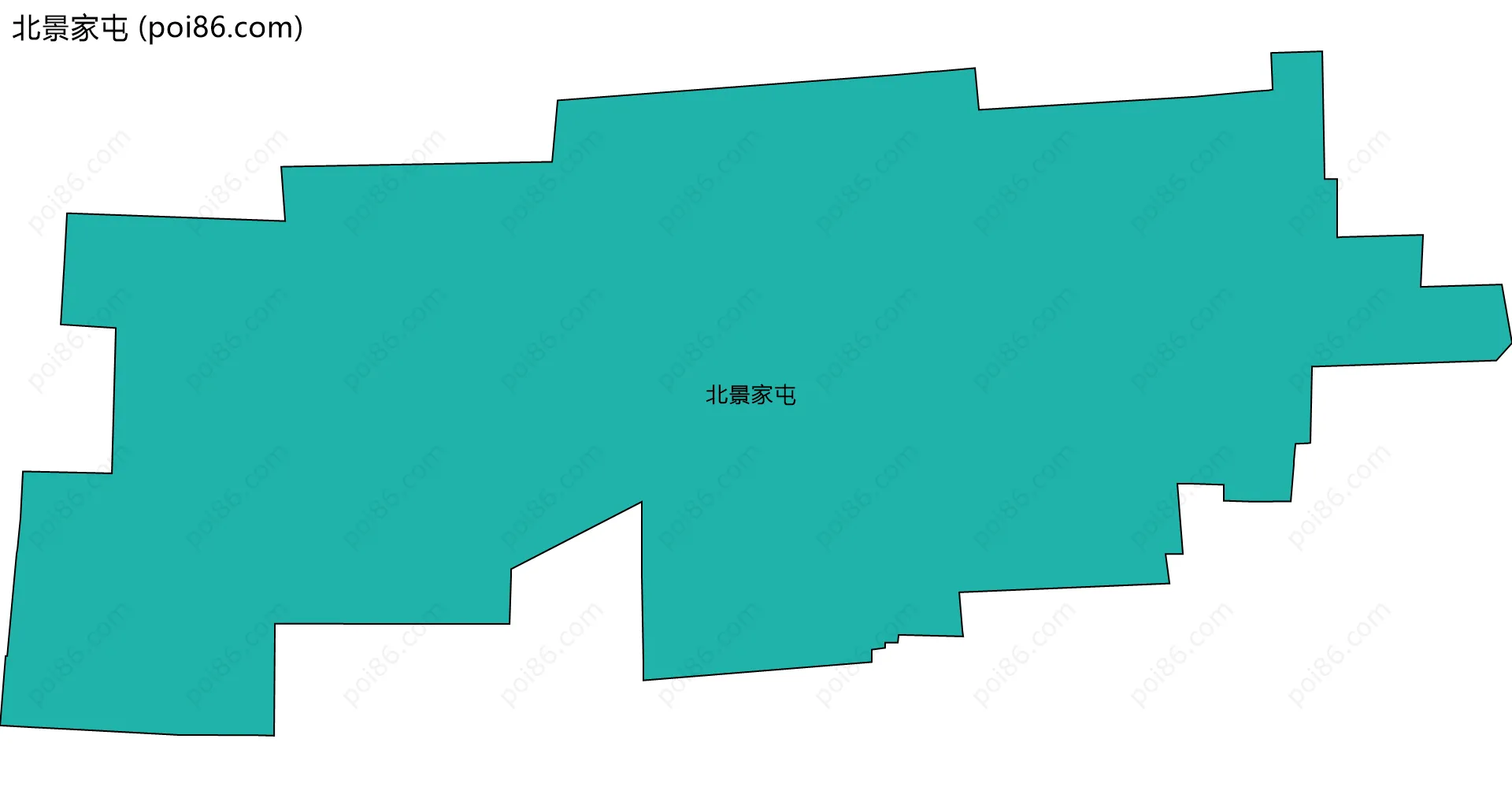 北景家屯边界地图