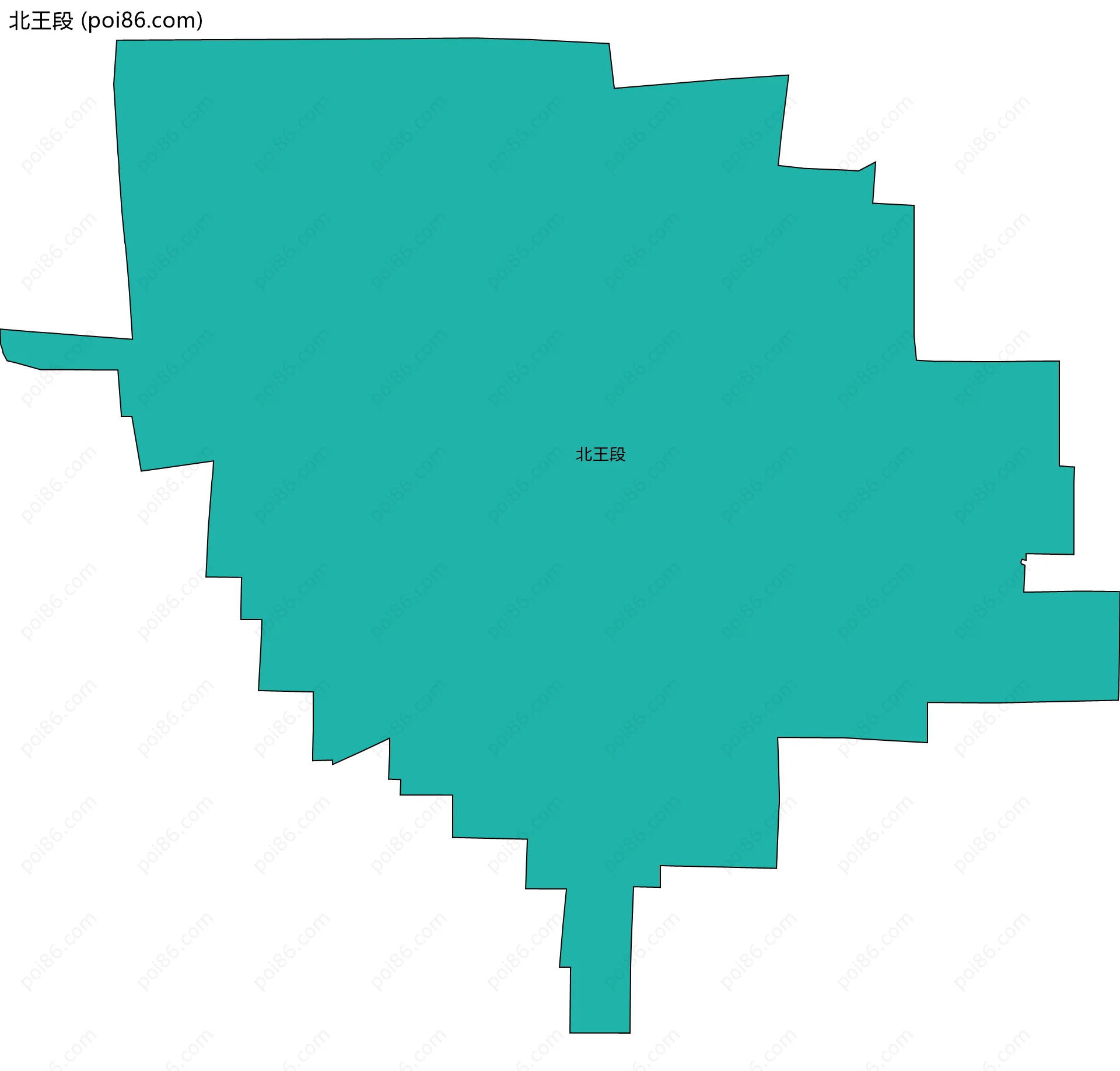 北王段边界地图