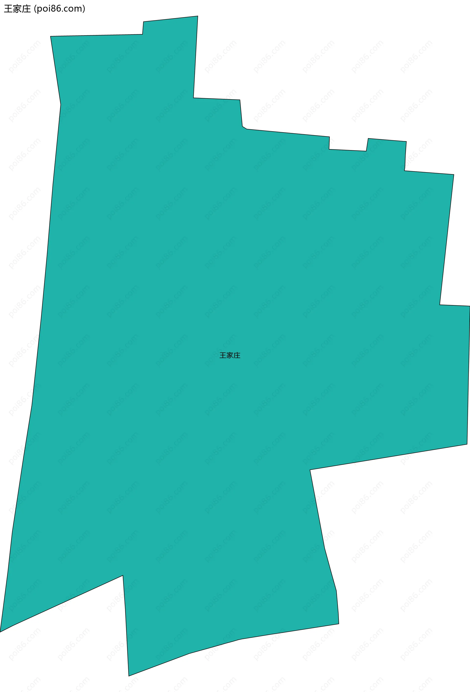 王家庄边界地图