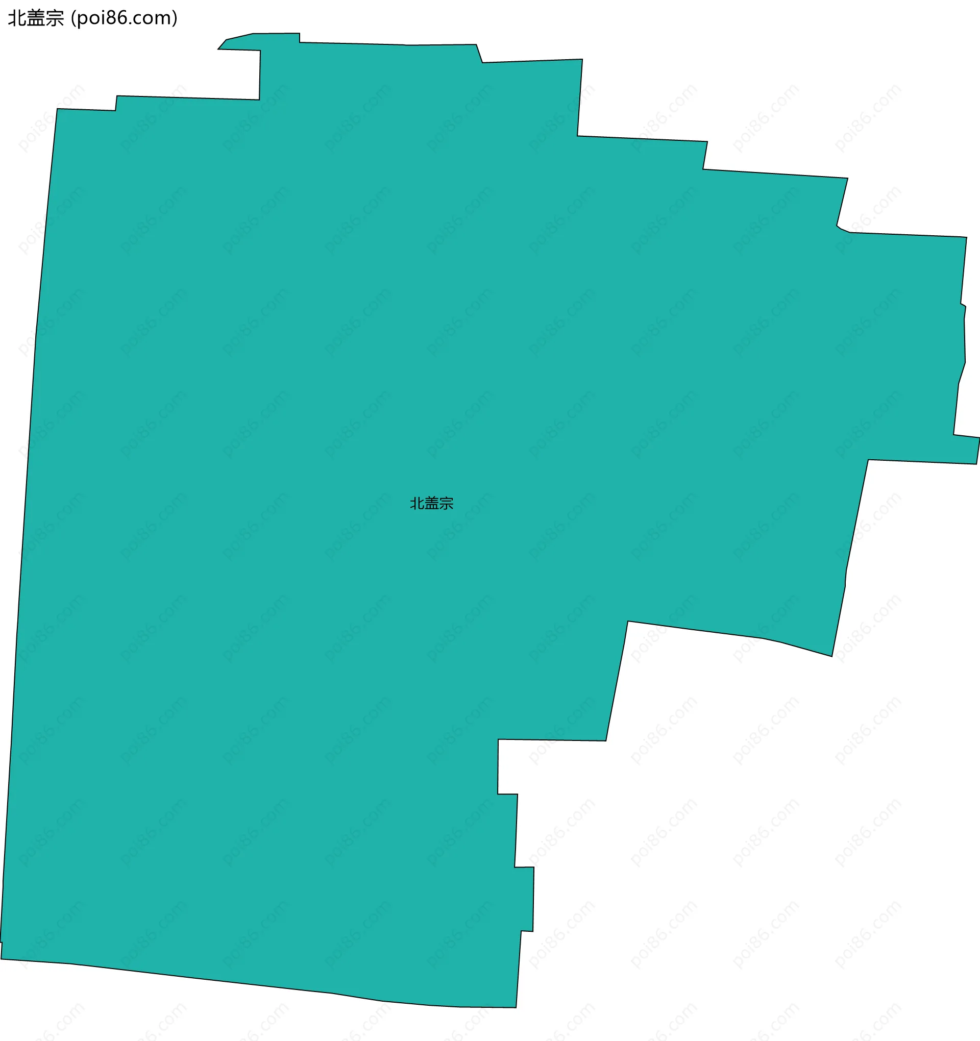 北盖宗边界地图