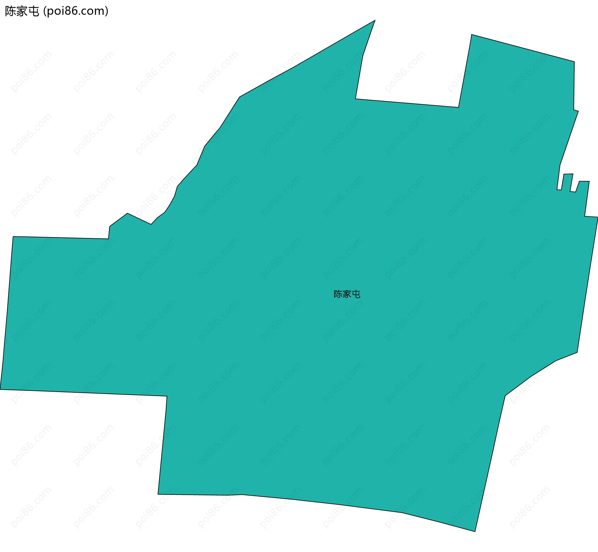 陈家屯边界地图