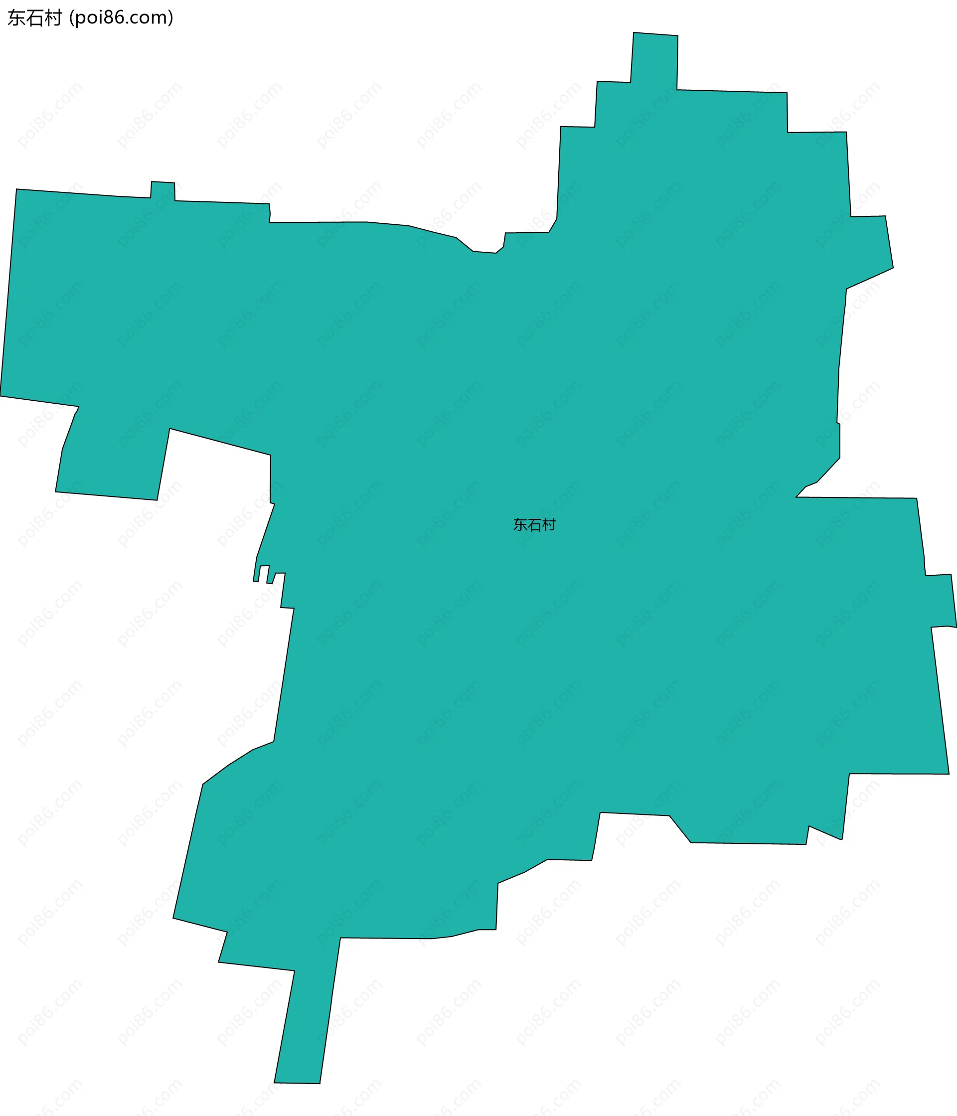 东石村边界地图