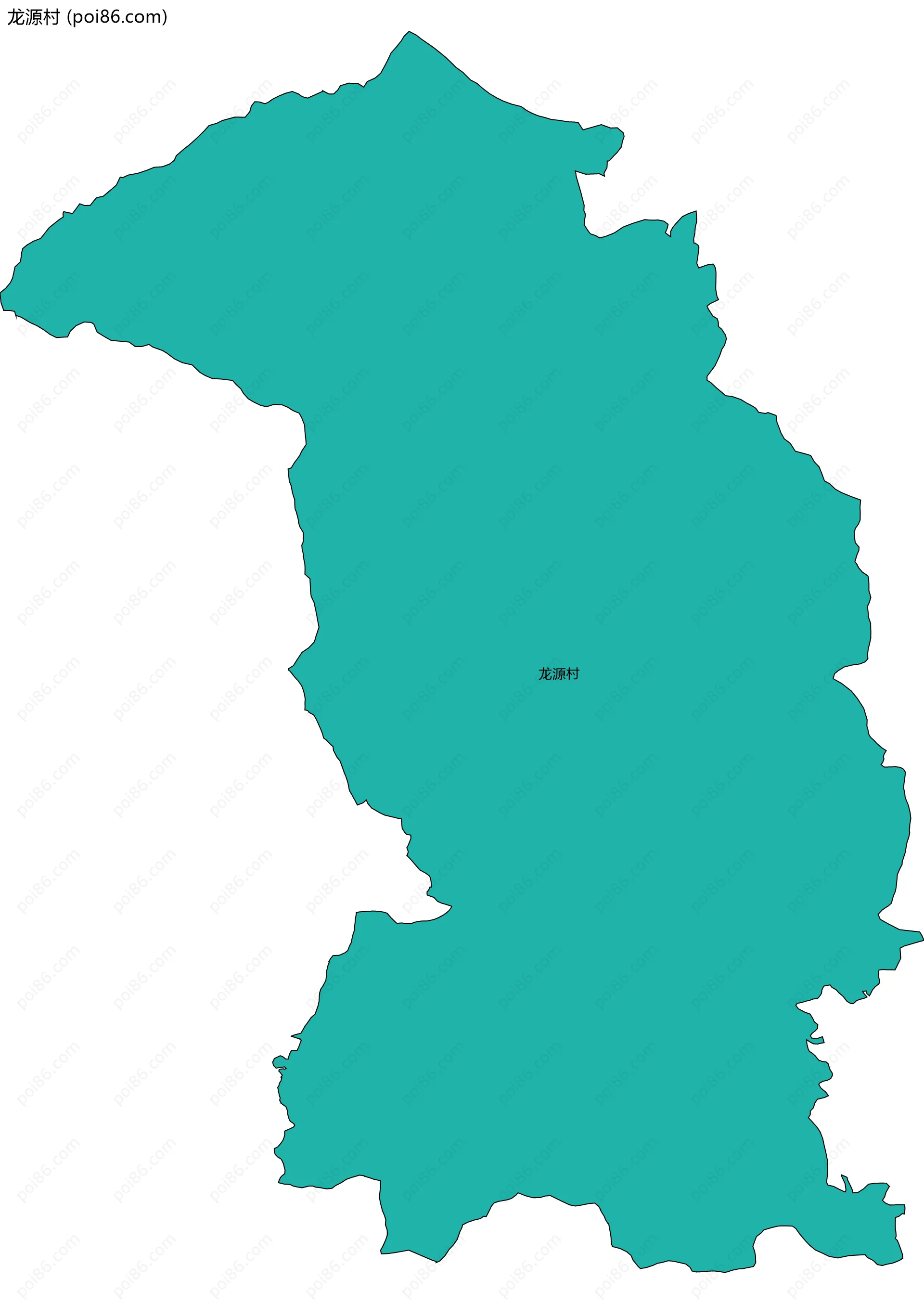 龙源村边界地图