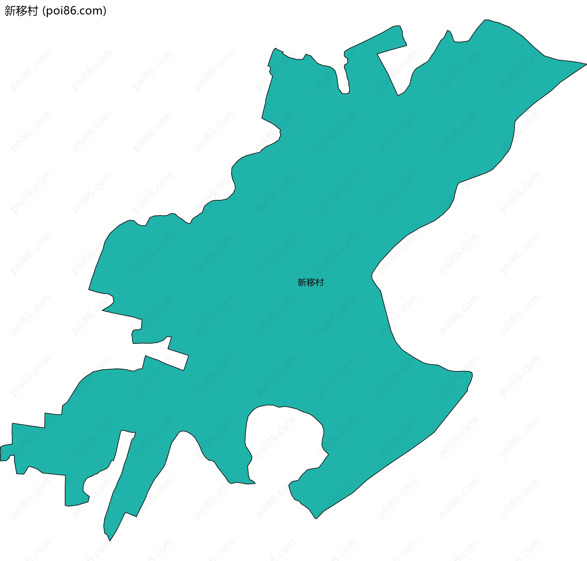 新移村边界地图