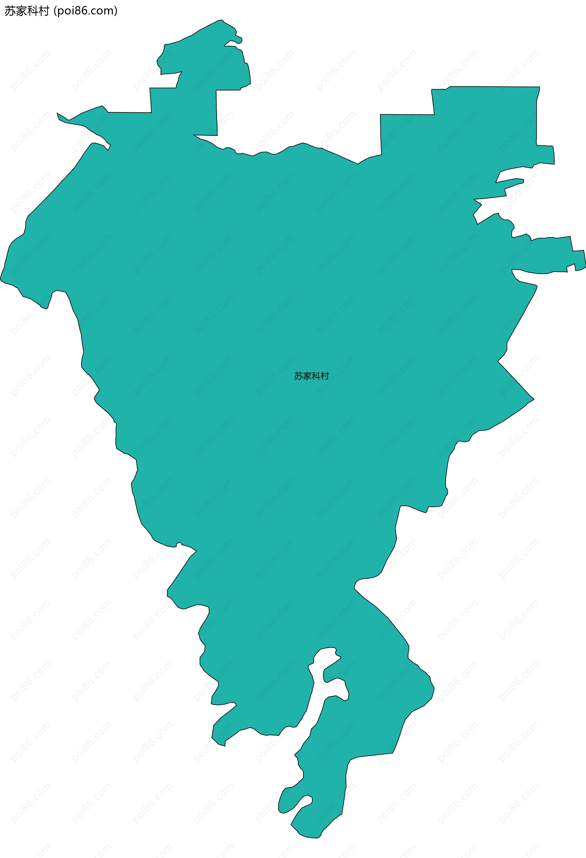 苏家科村边界地图