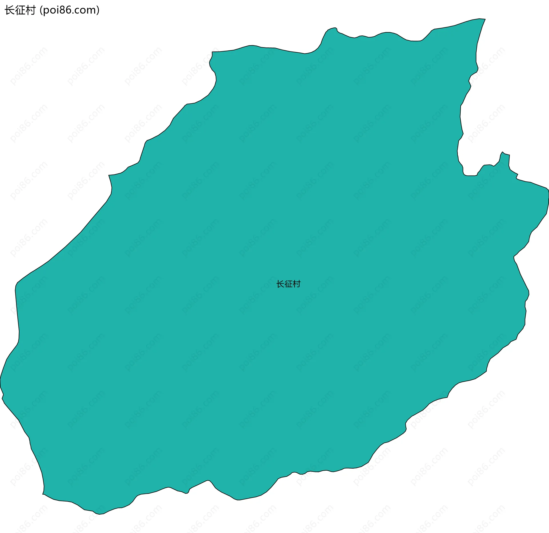 长征村边界地图