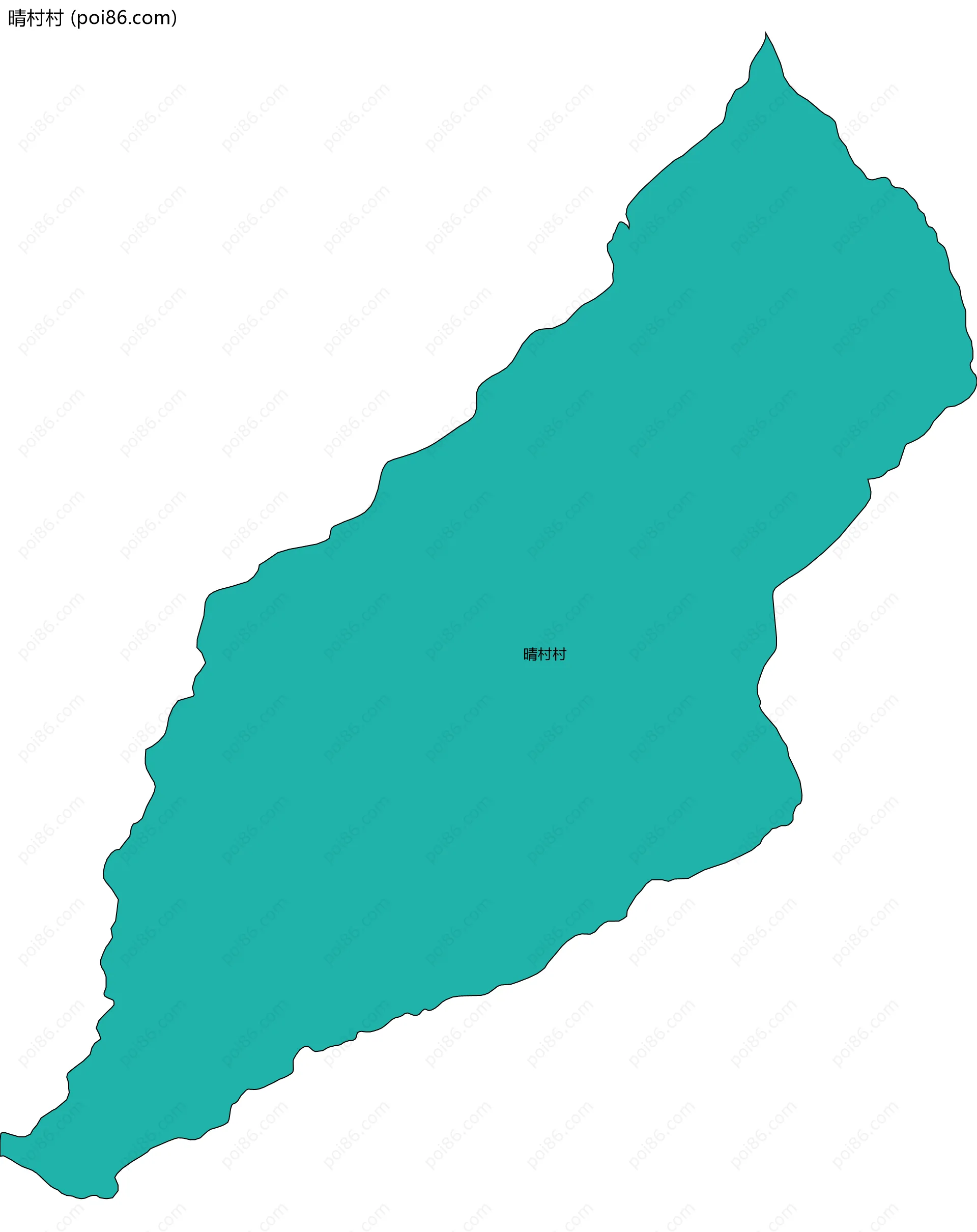 晴村村边界地图