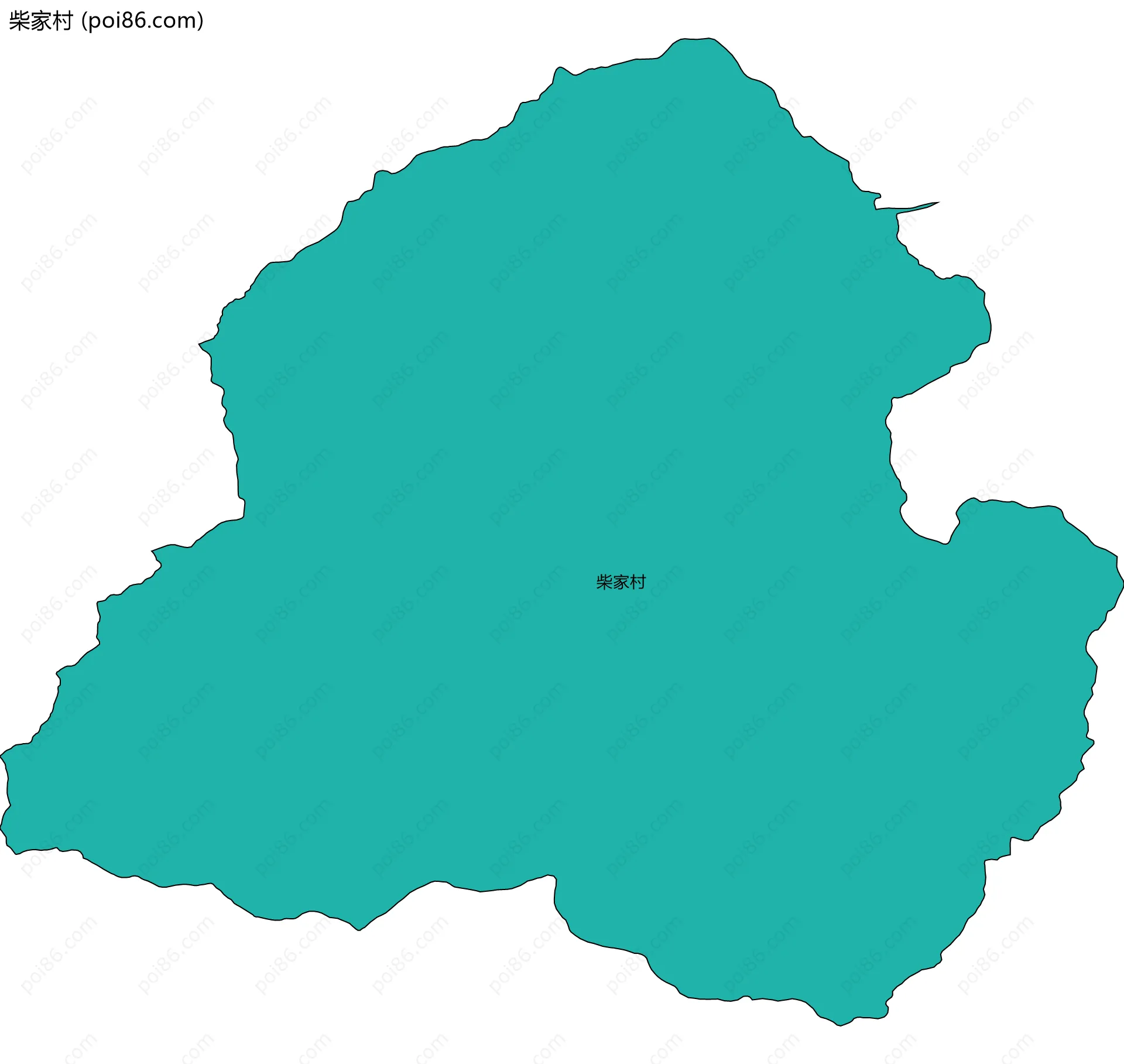 柴家村边界地图