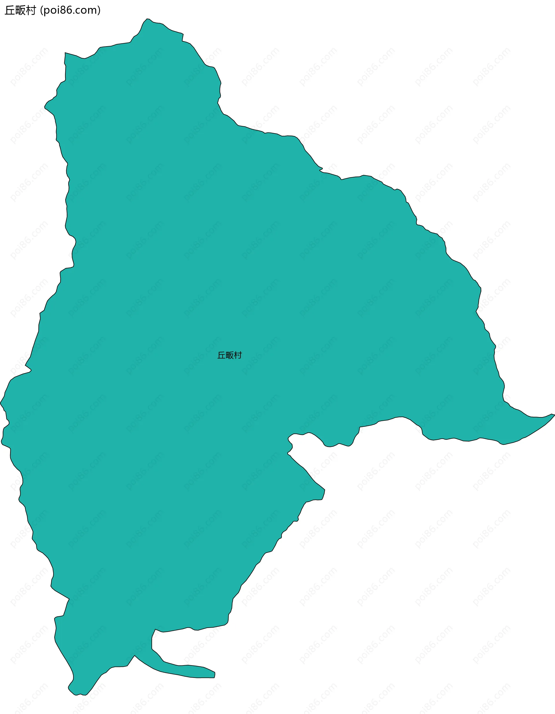 丘畈村边界地图