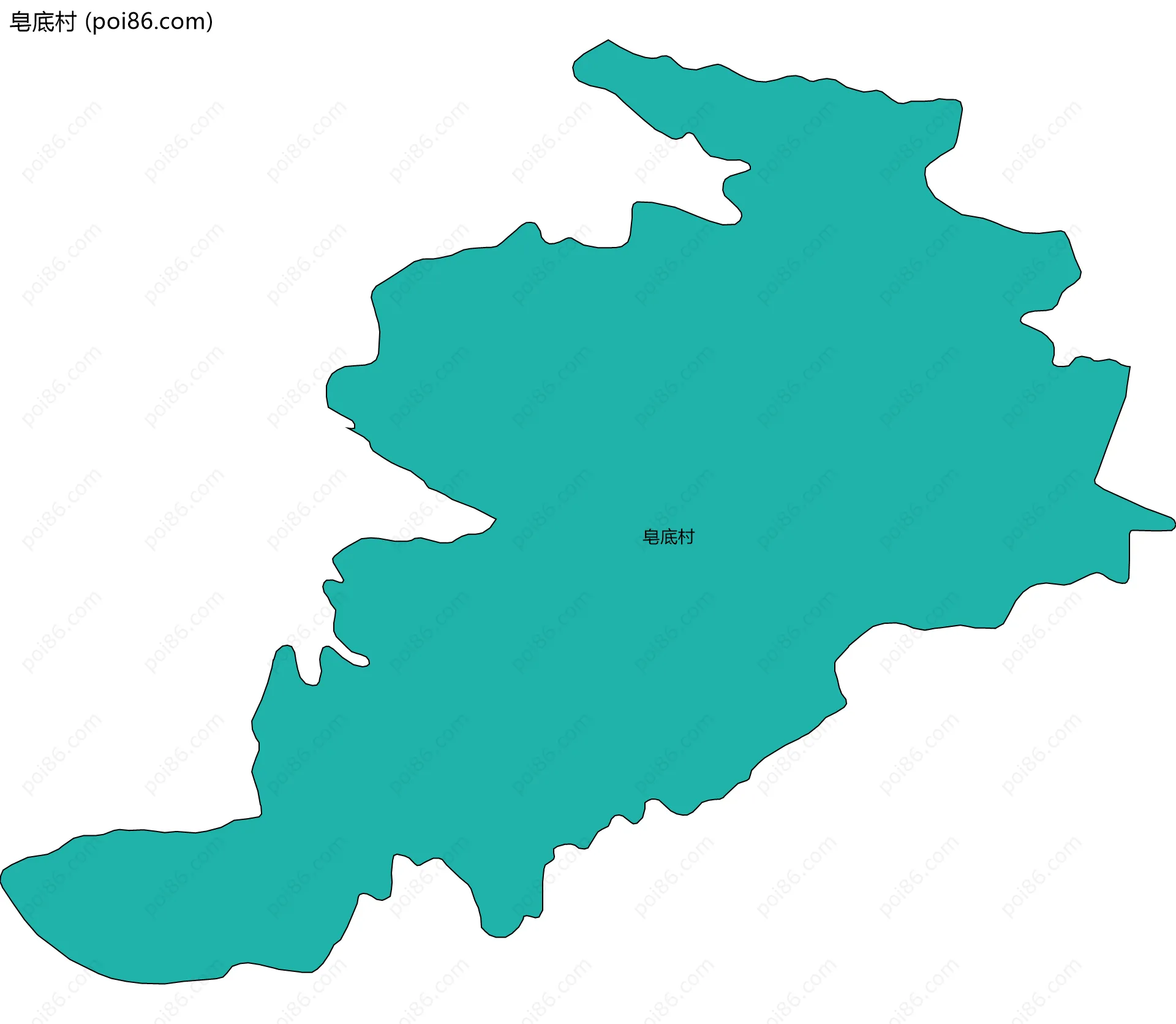 皂底村边界地图