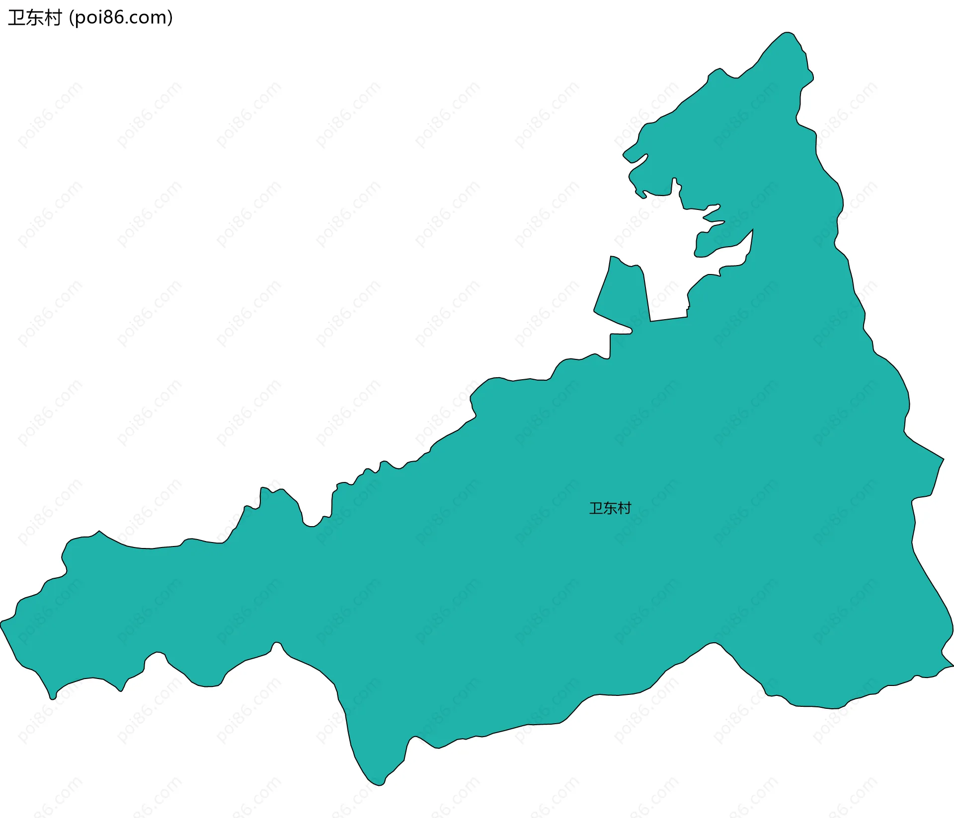 卫东村边界地图