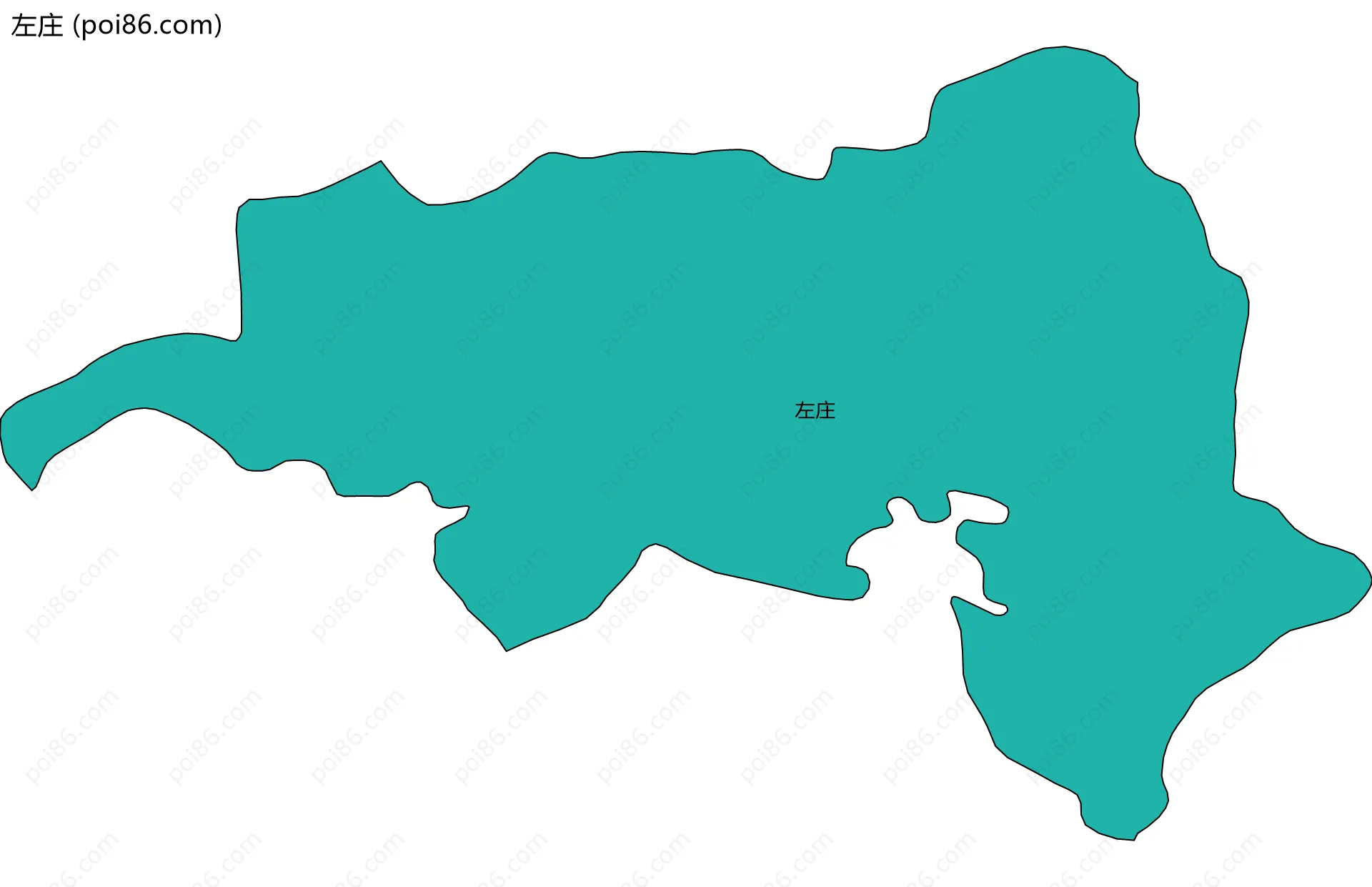 左庄边界地图