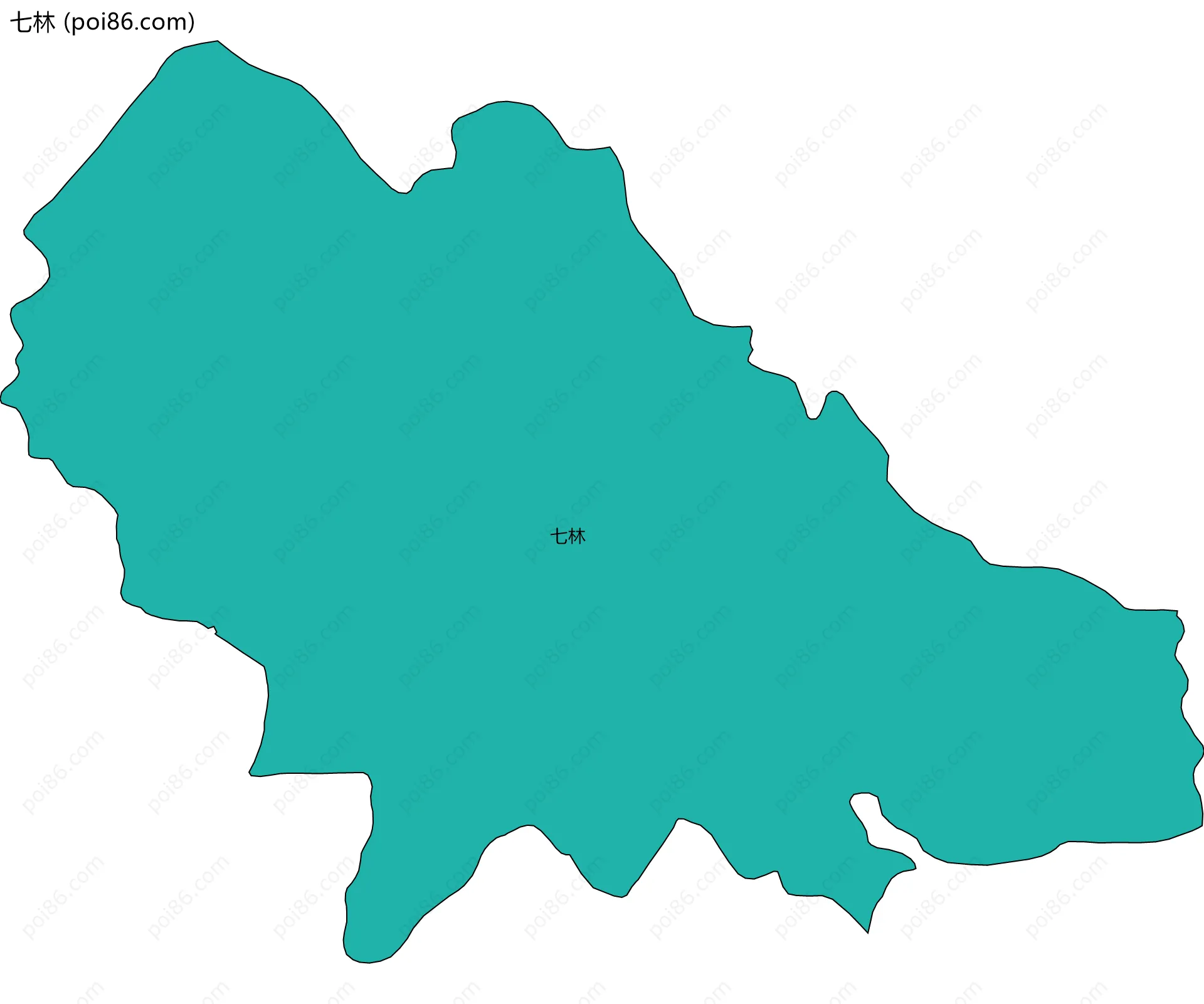 七林边界地图