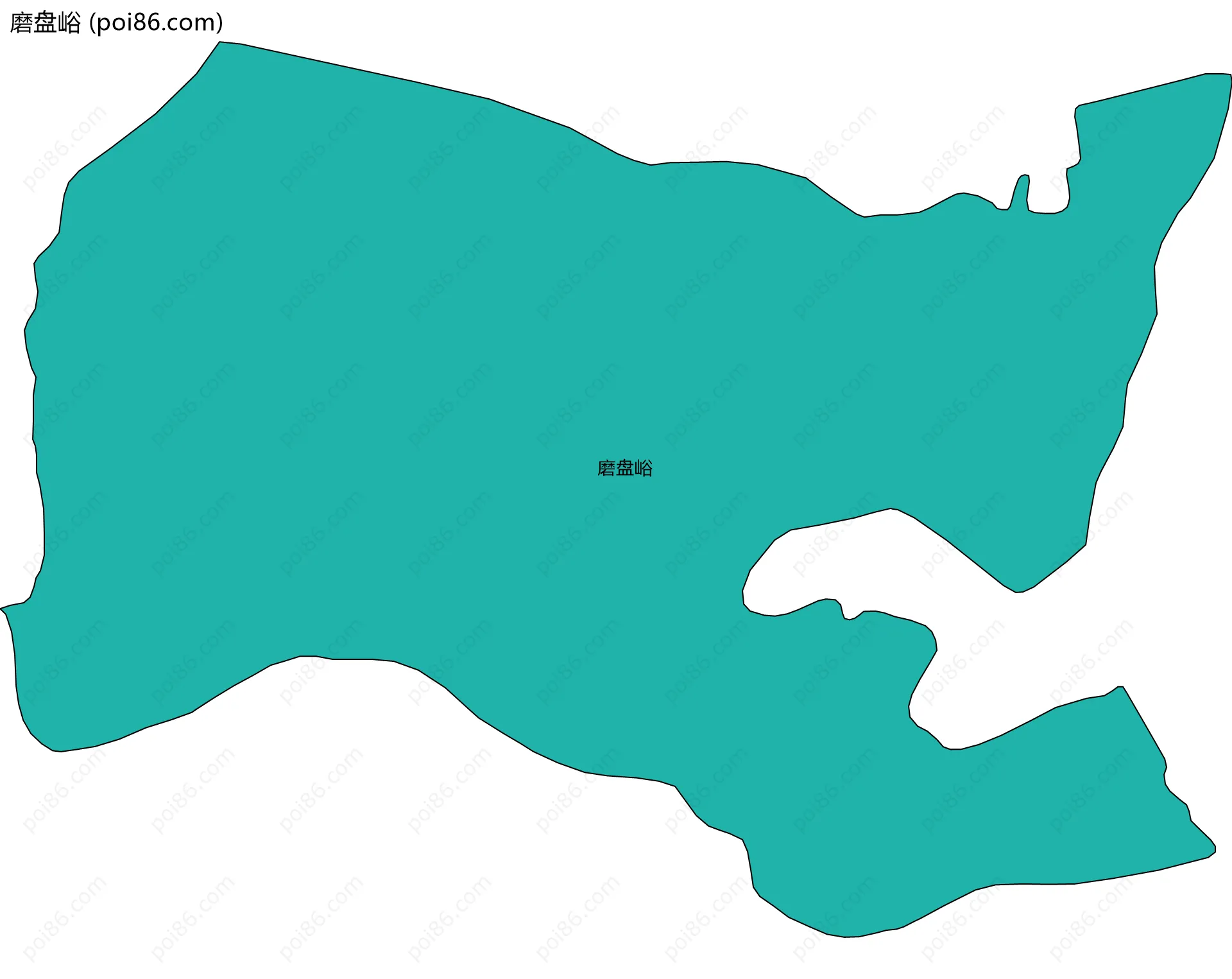 磨盘峪边界地图