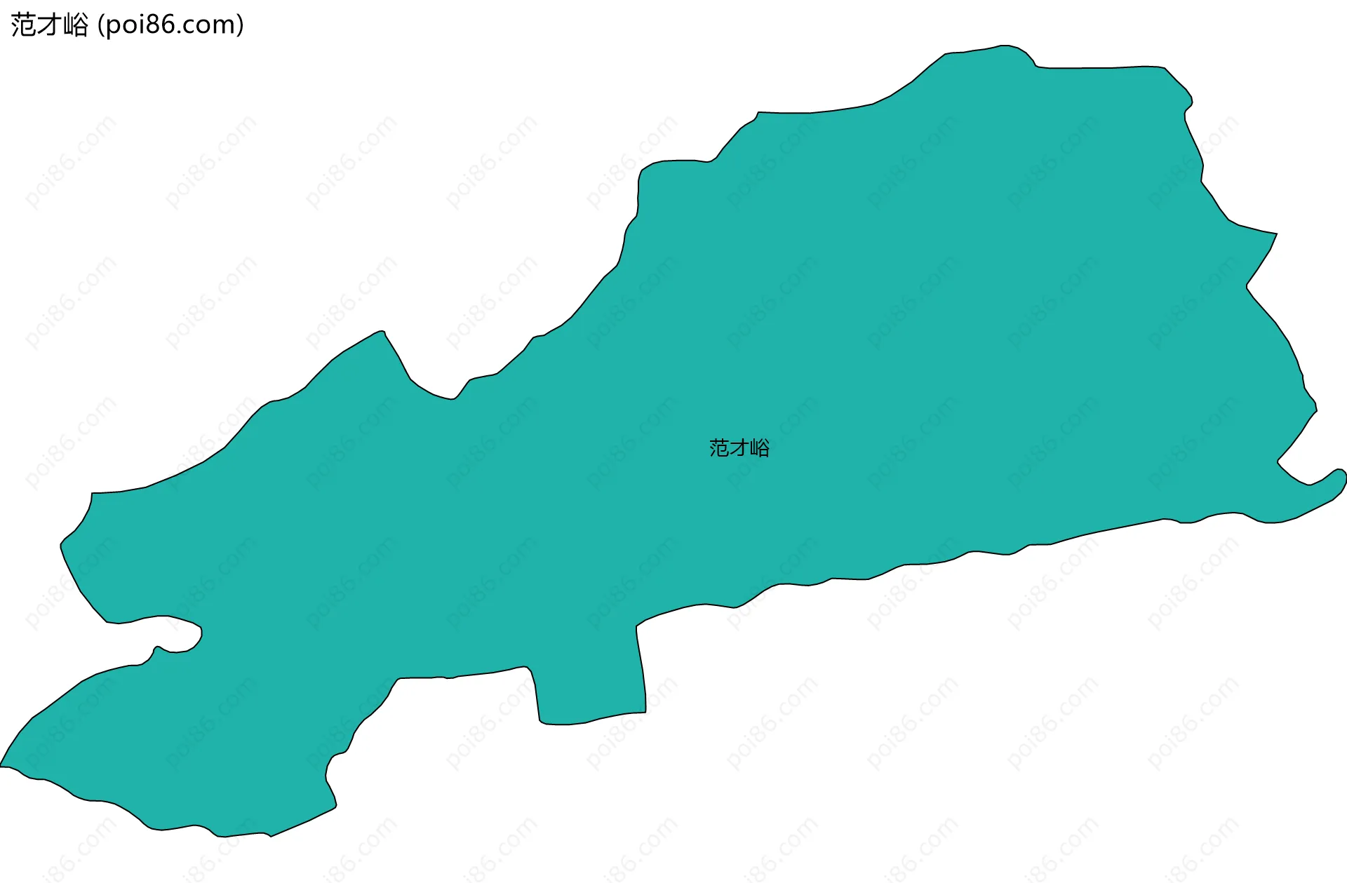 范才峪边界地图