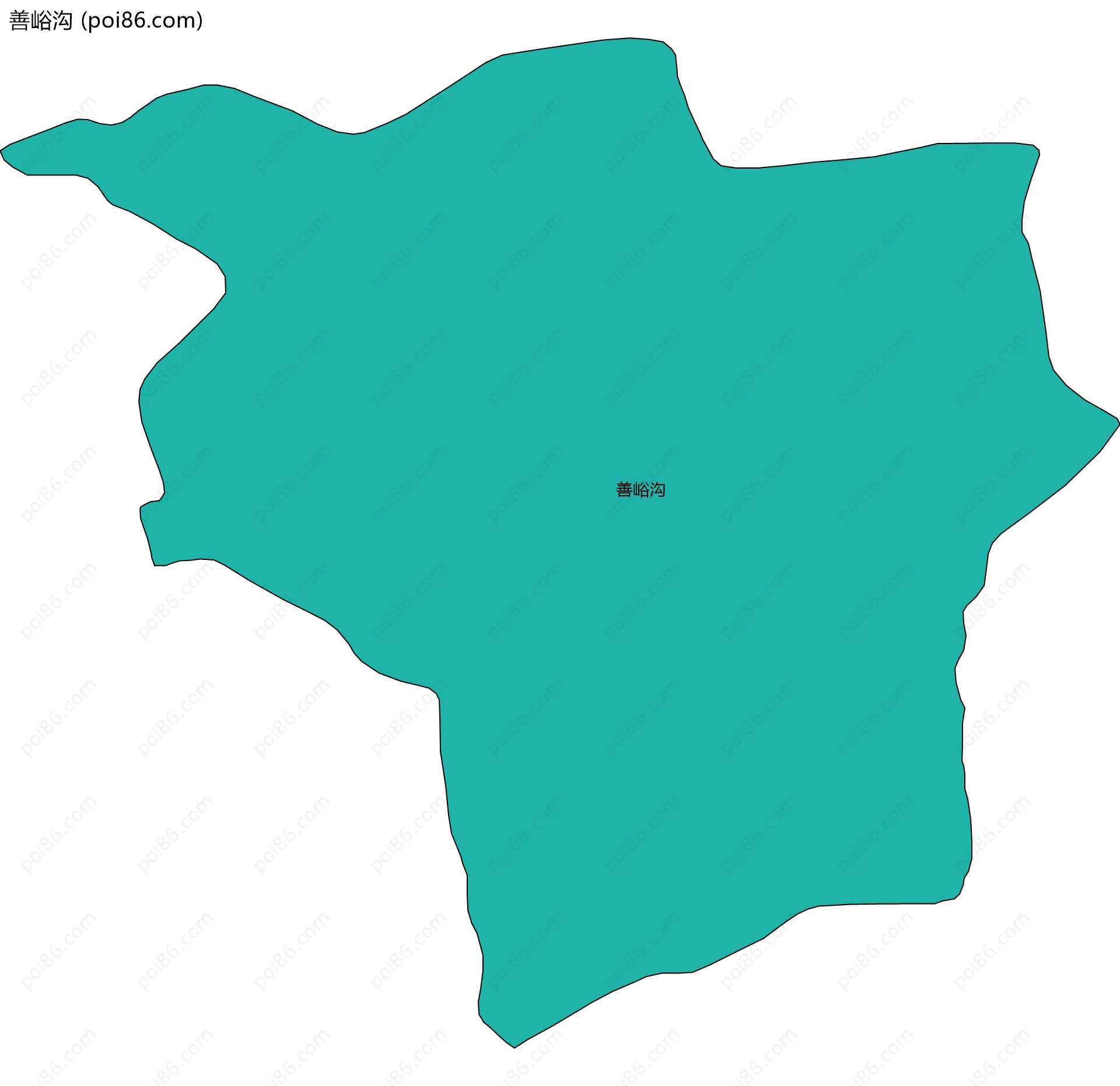 善峪沟边界地图