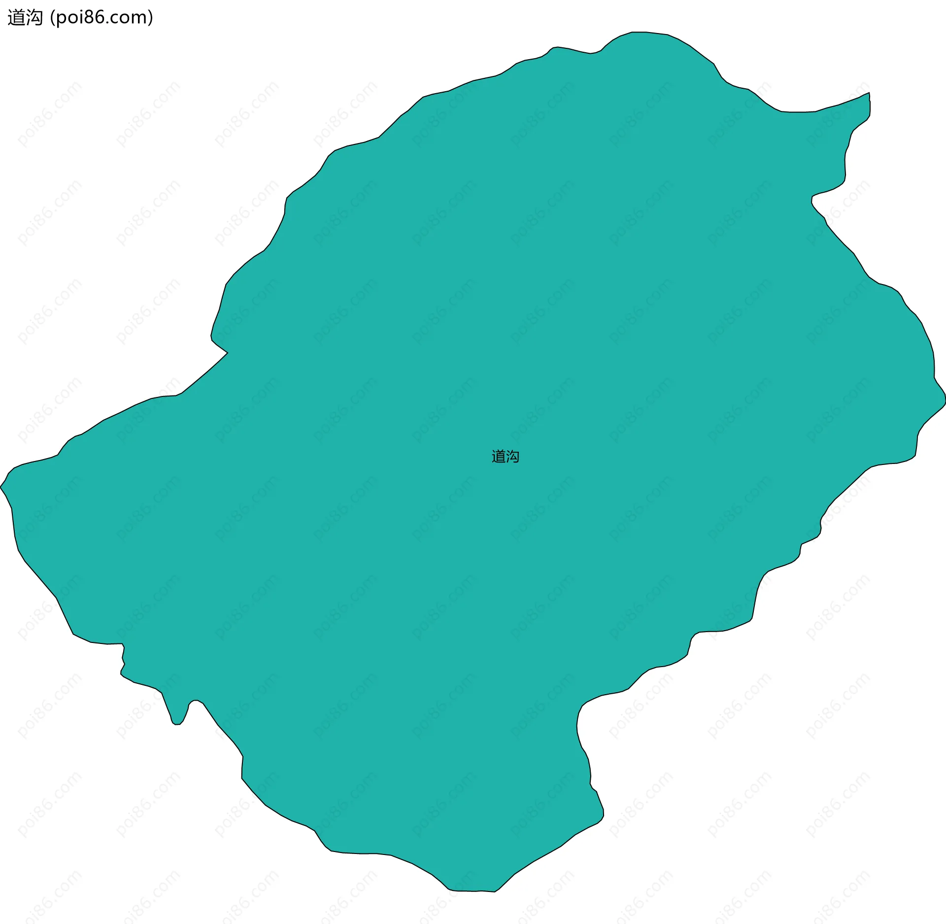 道沟边界地图