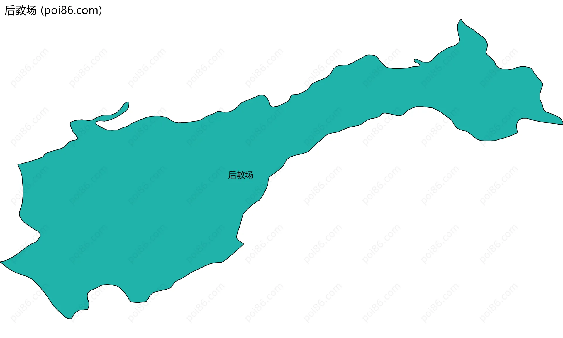 后教场边界地图