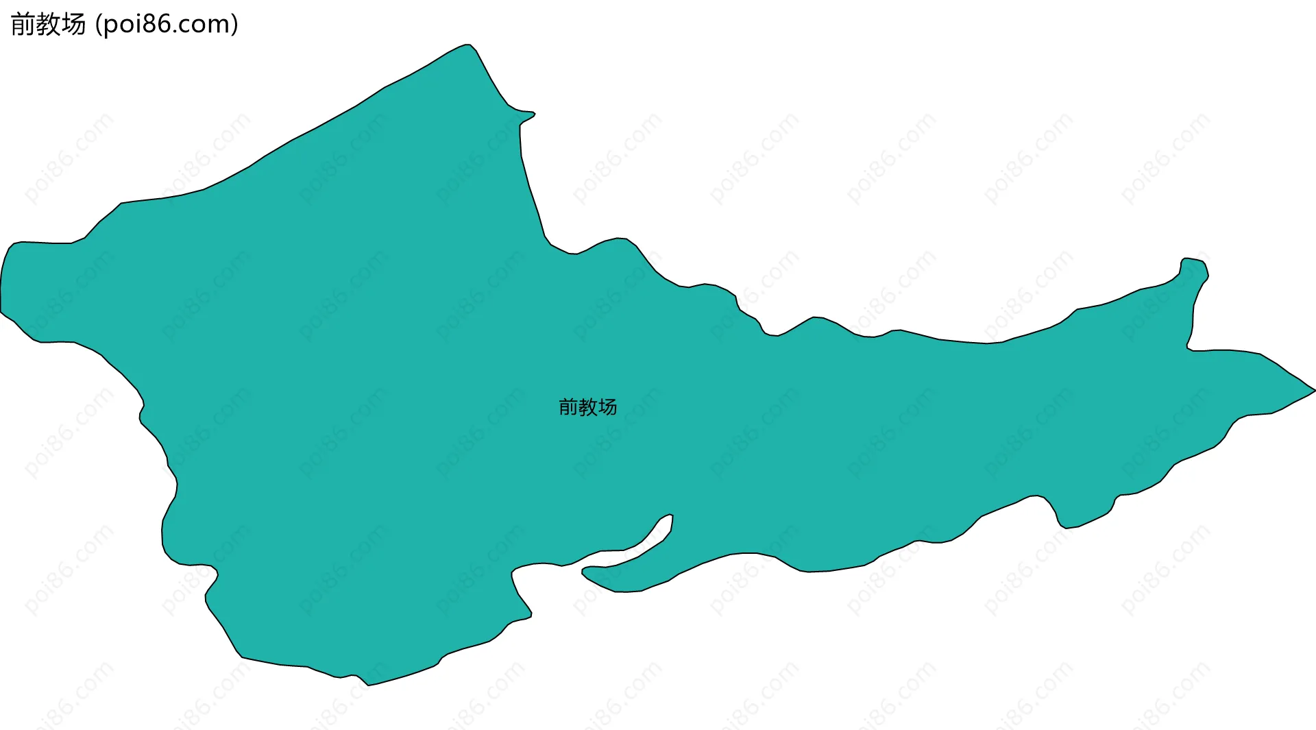 前教场边界地图