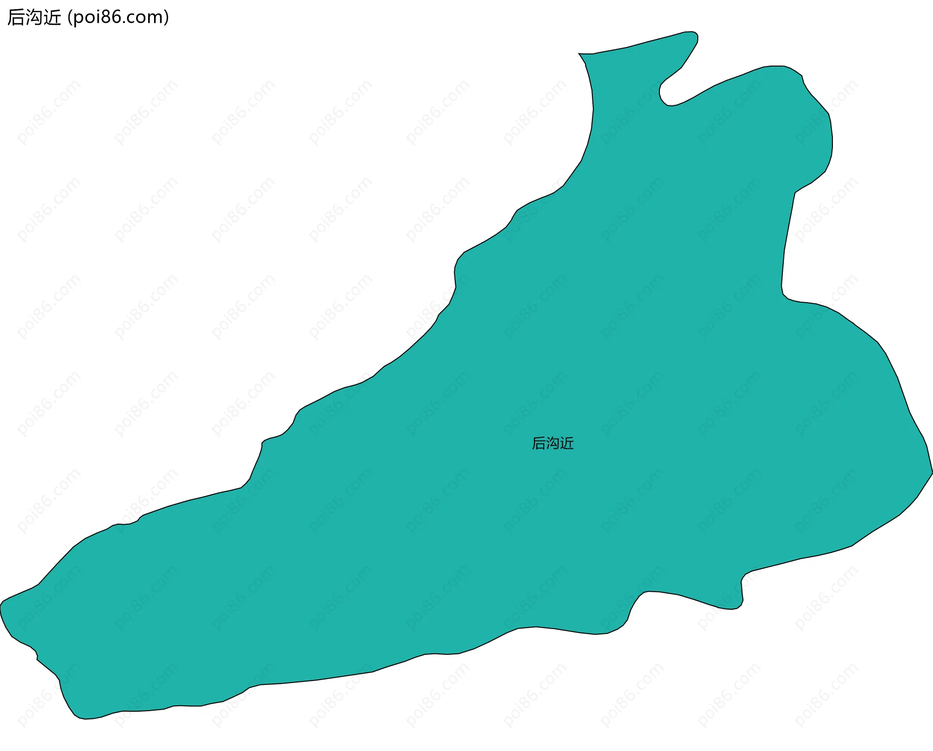 后沟近边界地图