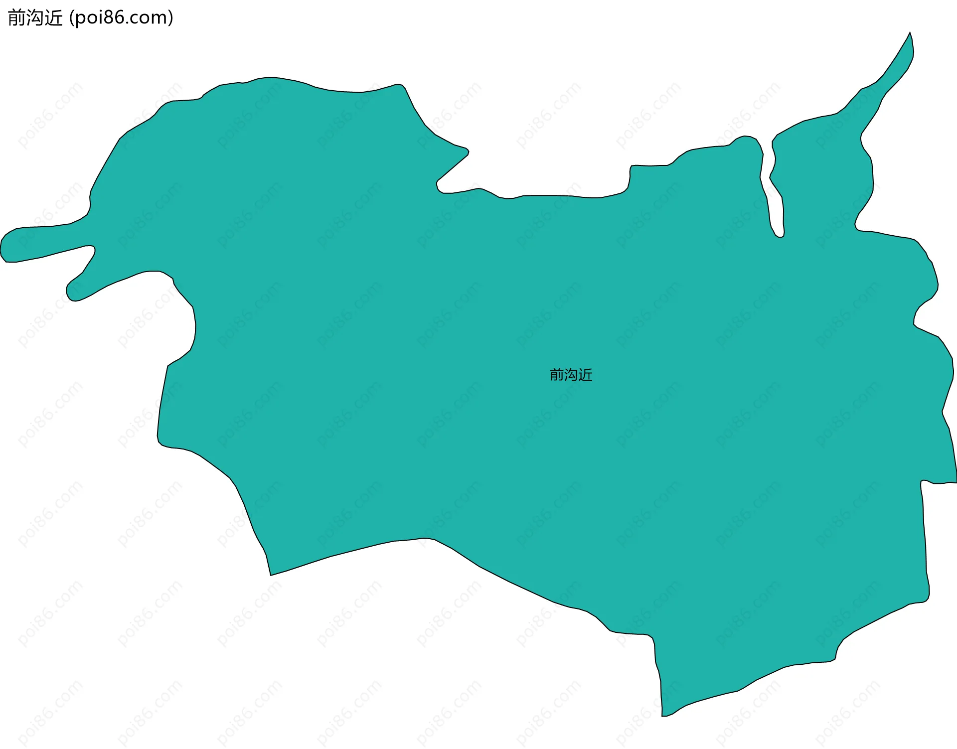 前沟近边界地图