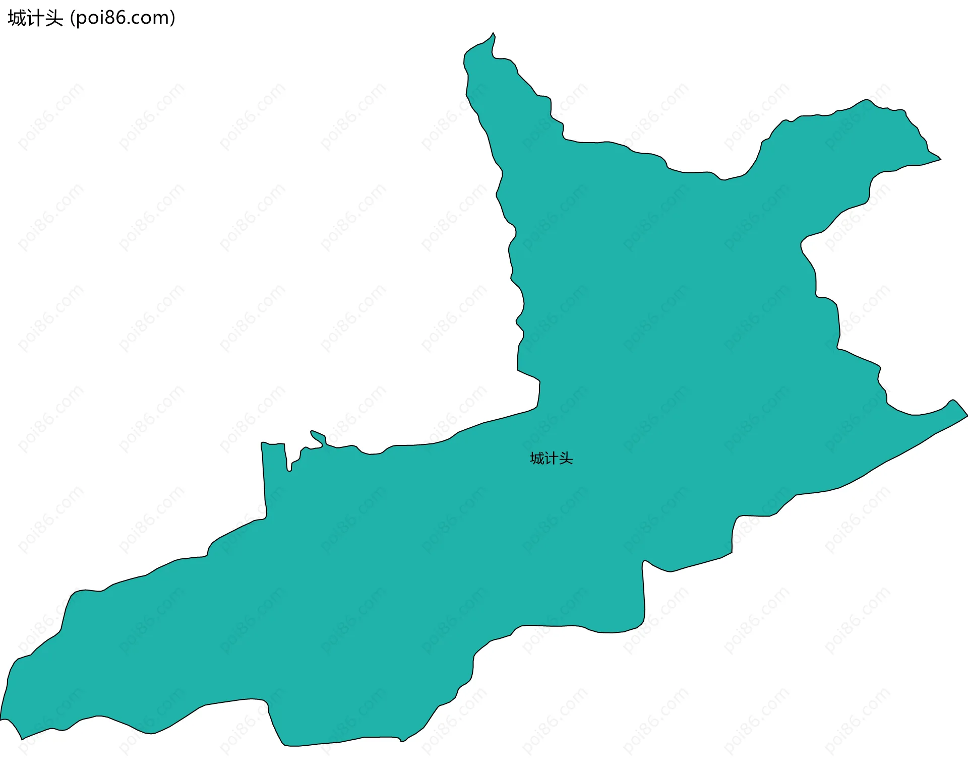 城计头边界地图