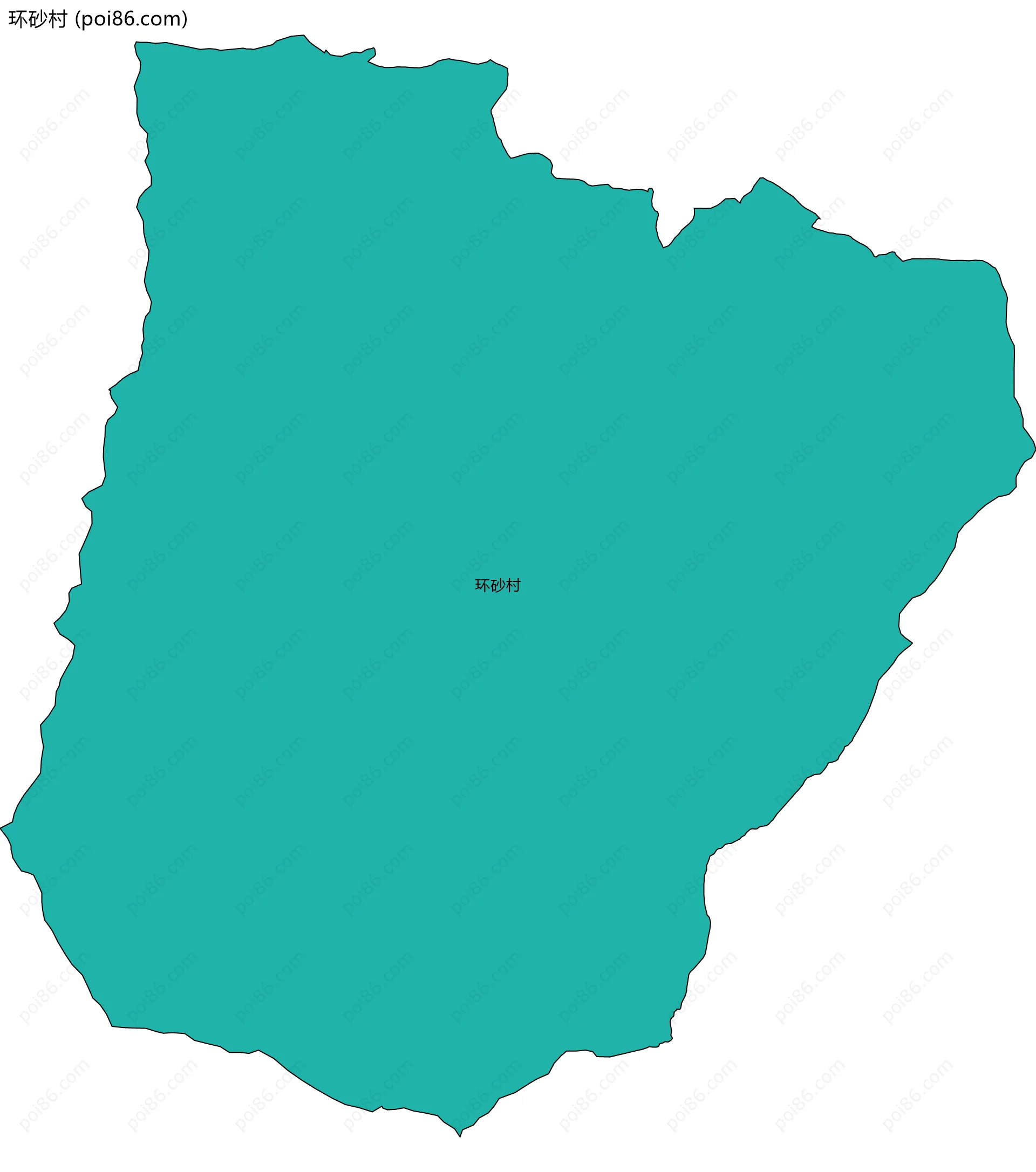 环砂村边界地图