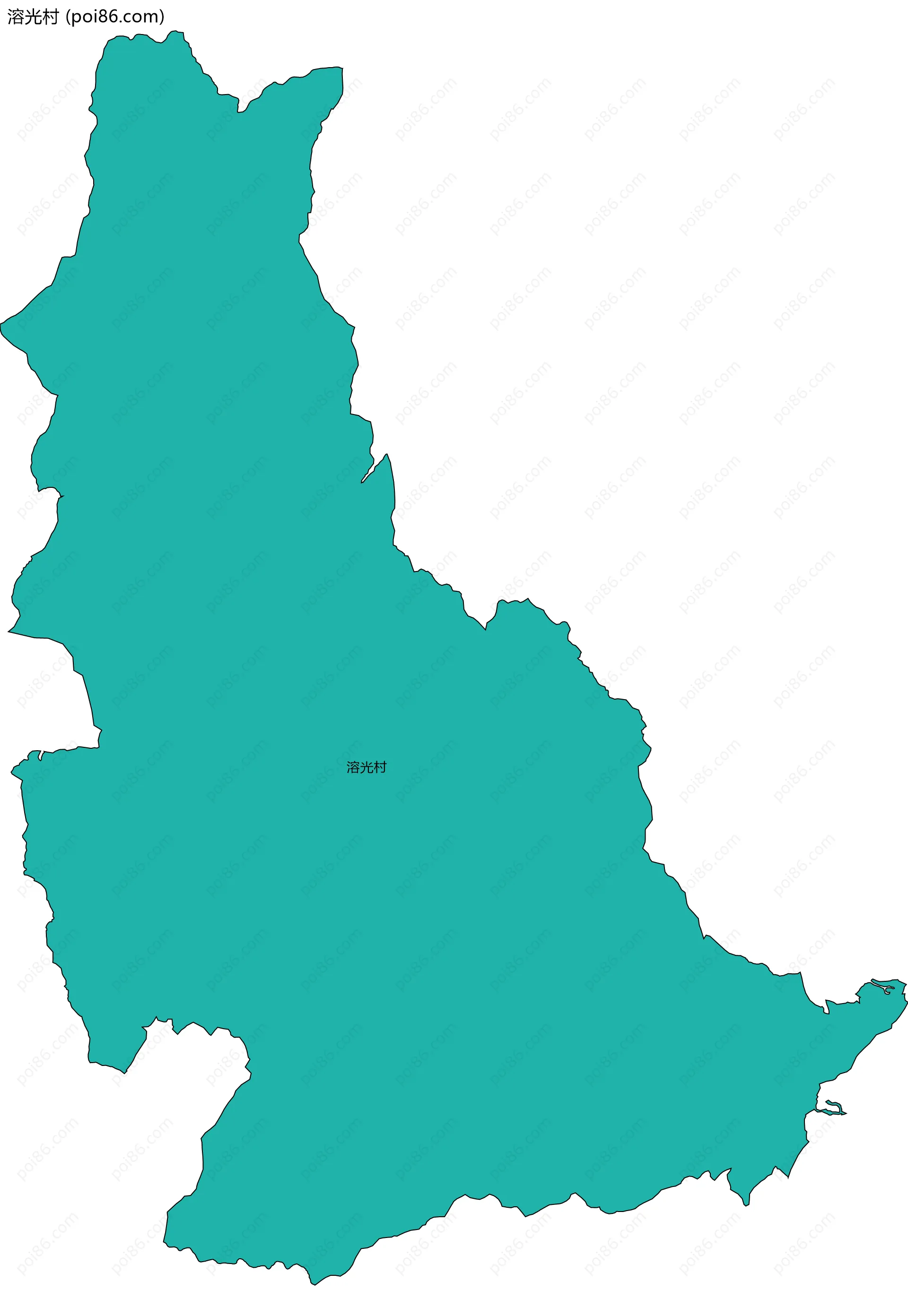 溶光村边界地图