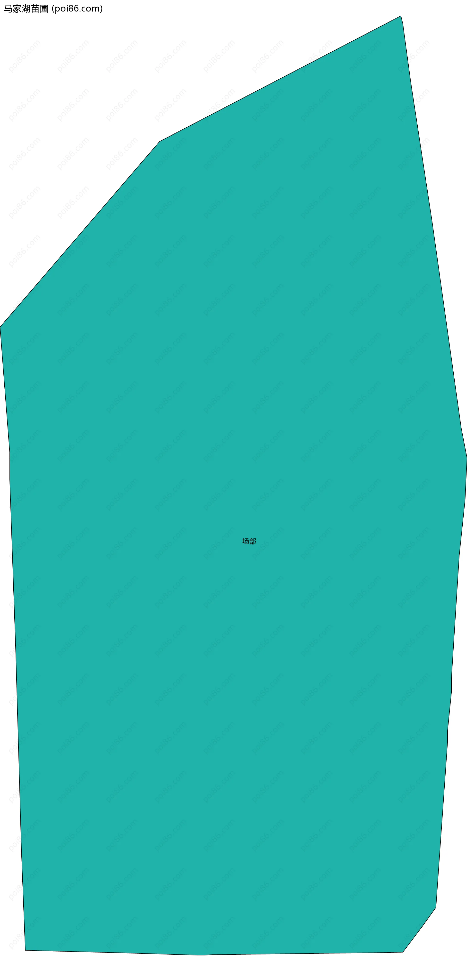 马家湖苗圃边界地图(五级行政区划)