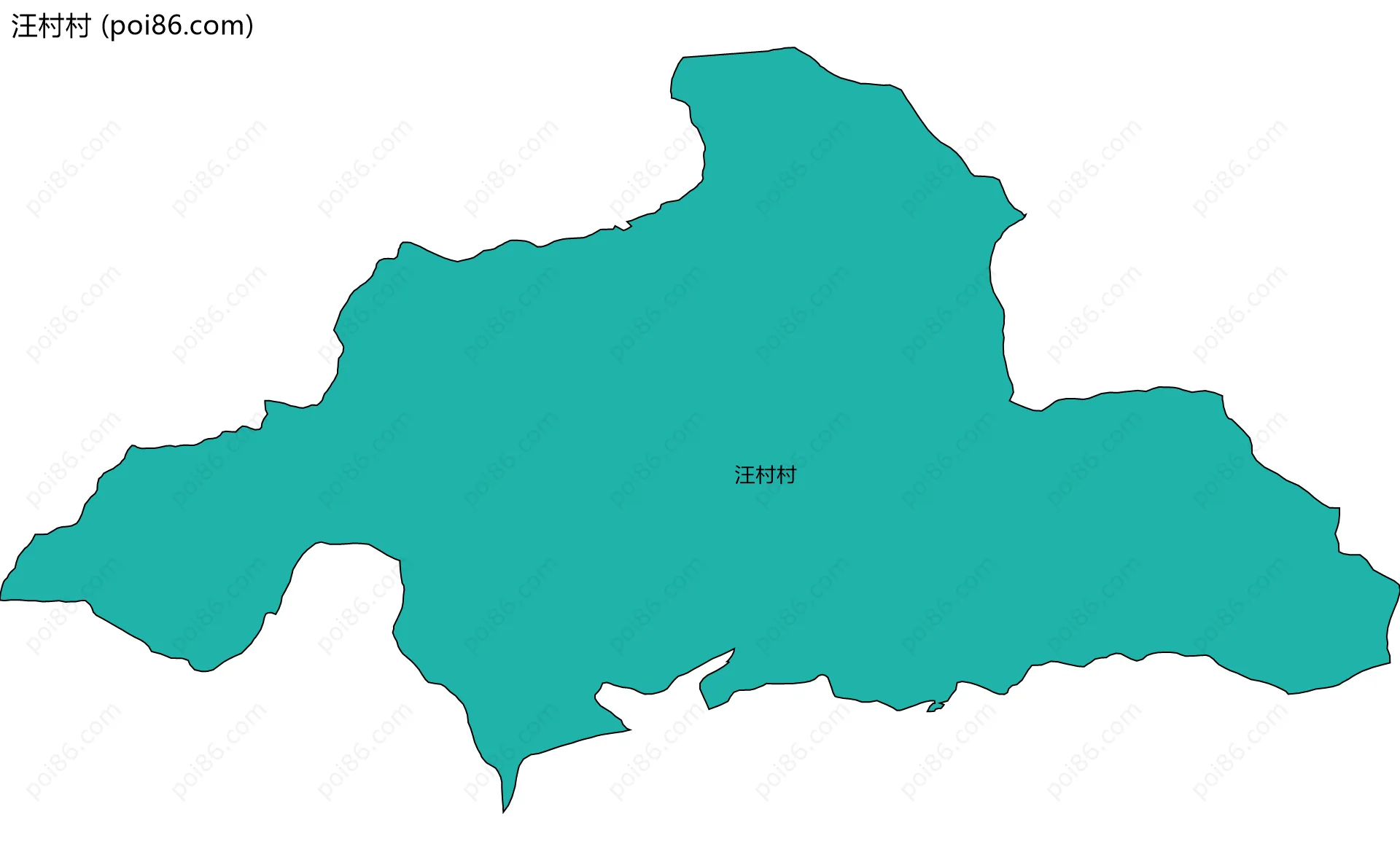汪村村边界地图