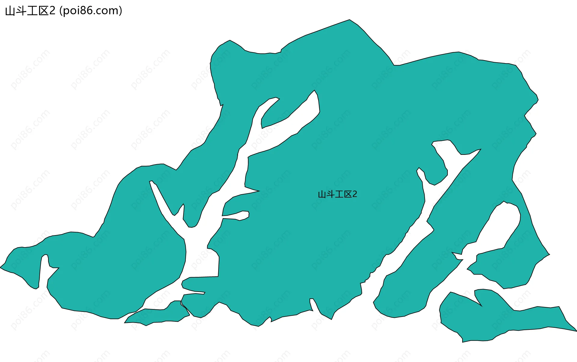 山斗工区2边界地图