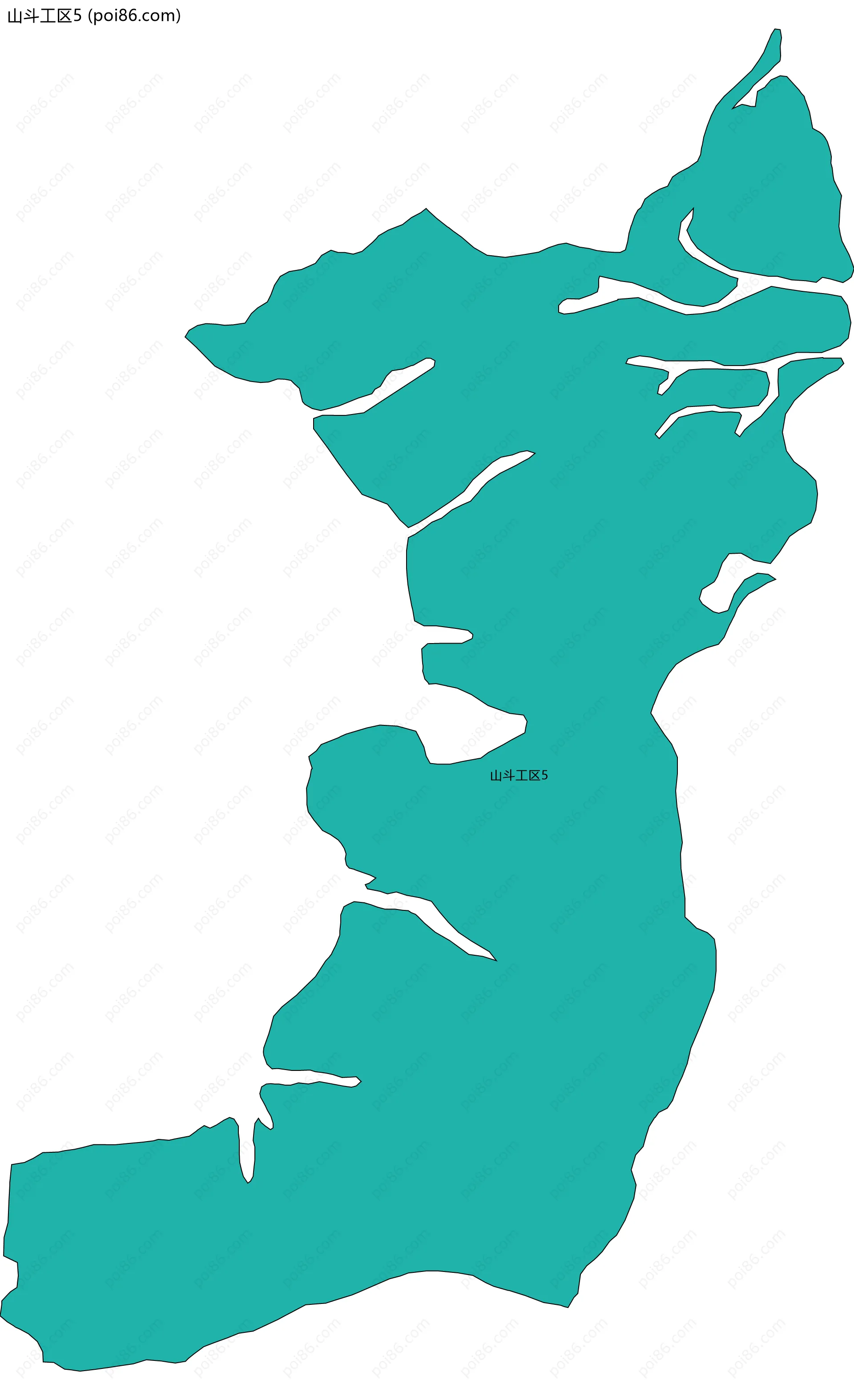 山斗工区5边界地图