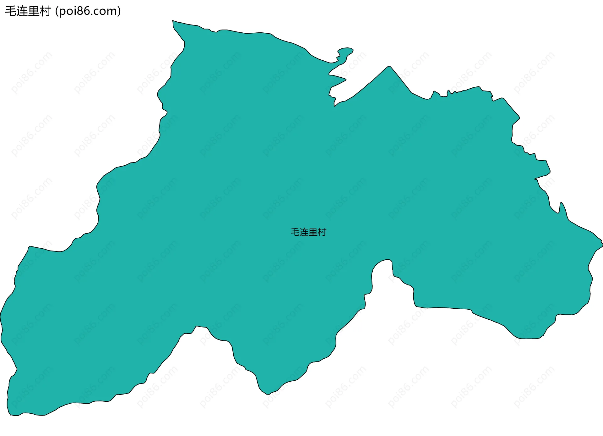 毛连里村边界地图