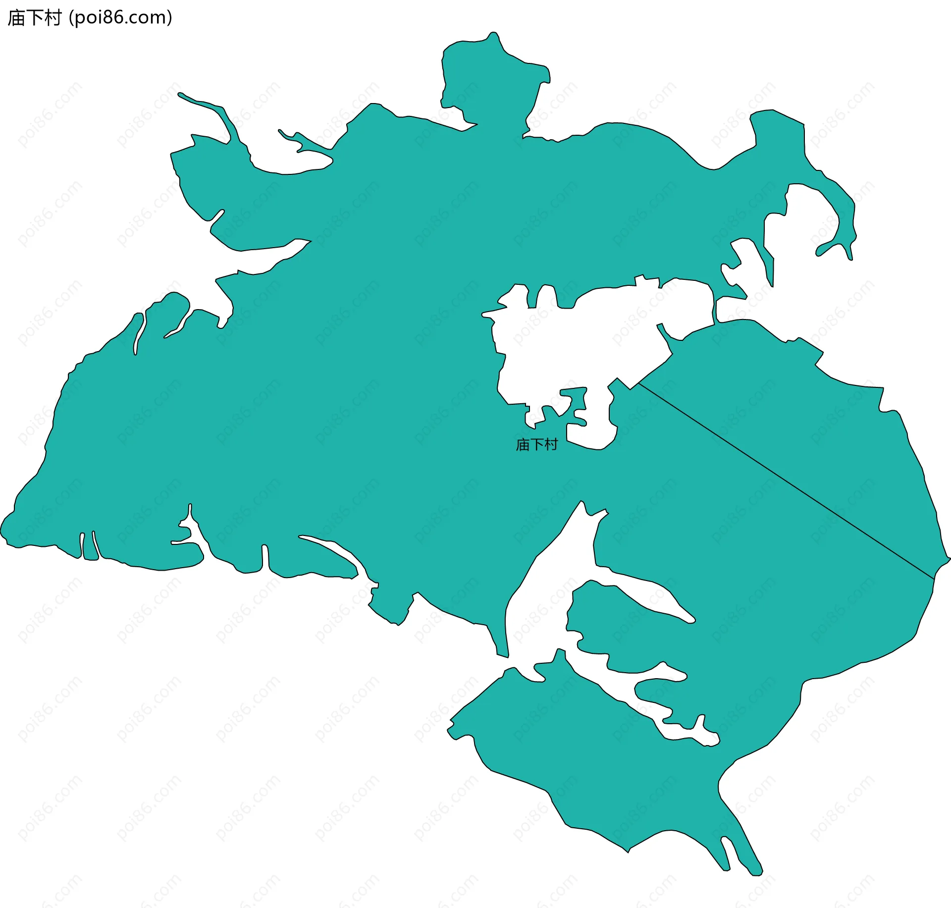 庙下村边界地图