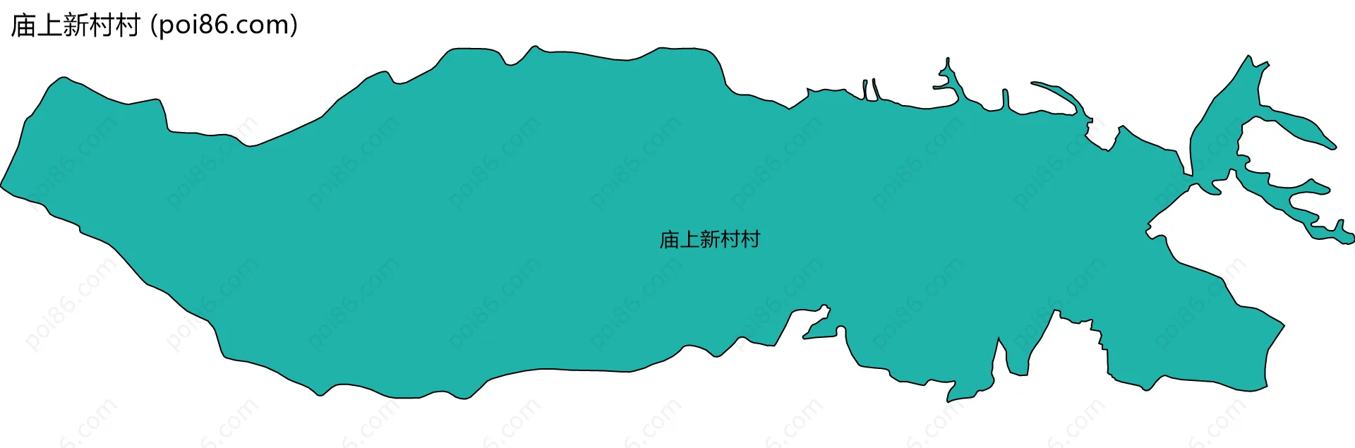 庙上新村村边界地图