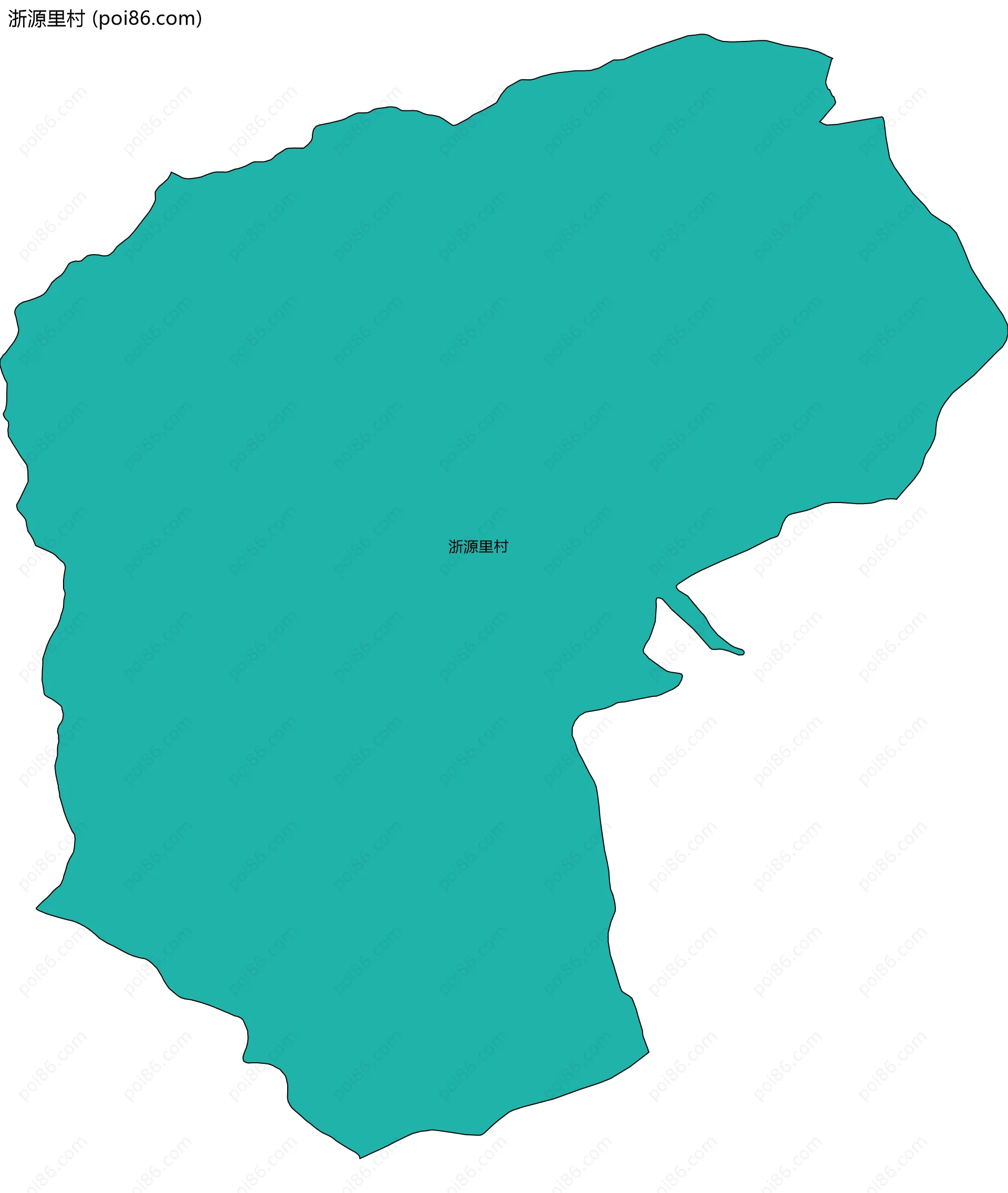 浙源里村边界地图