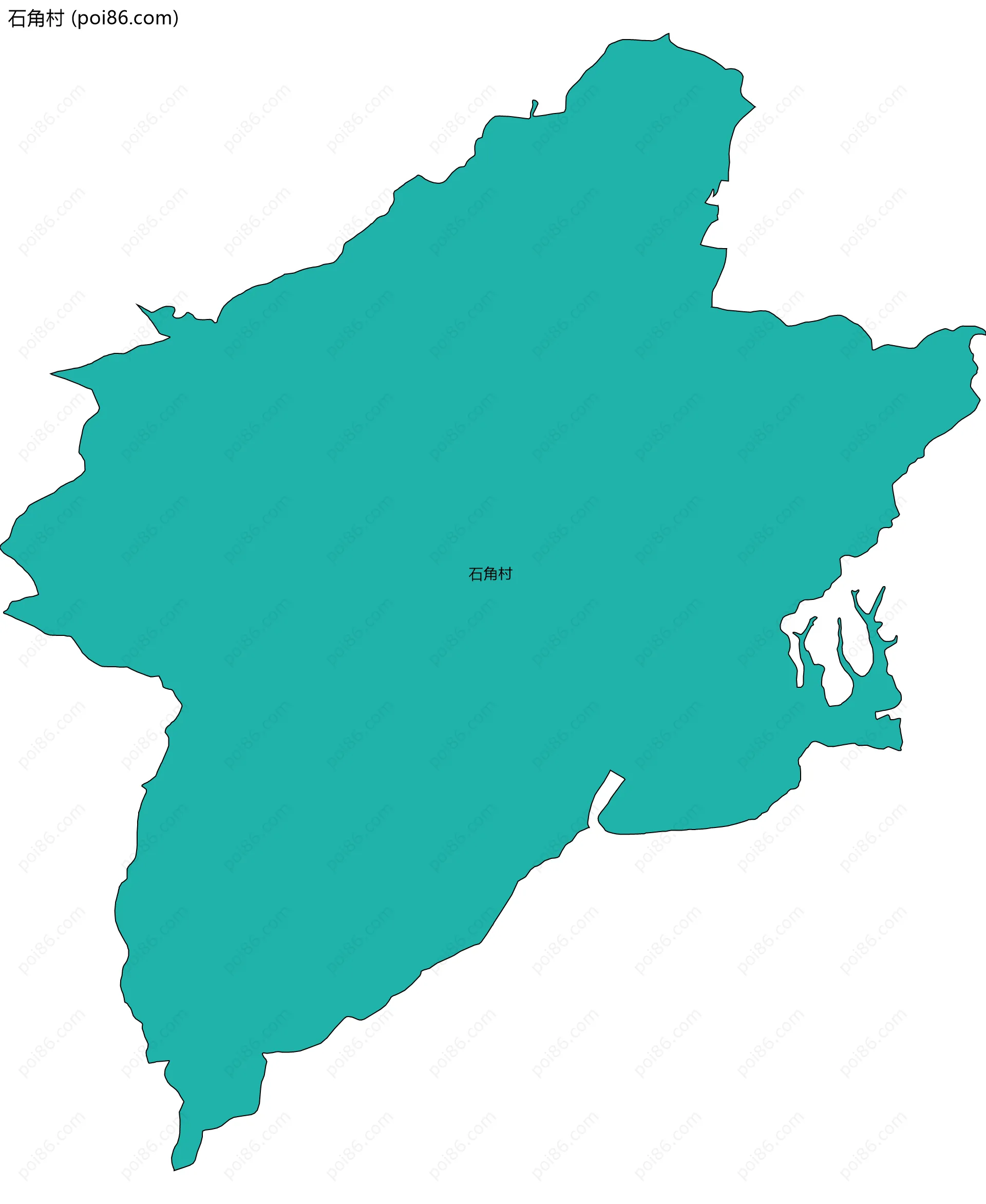 石角村边界地图