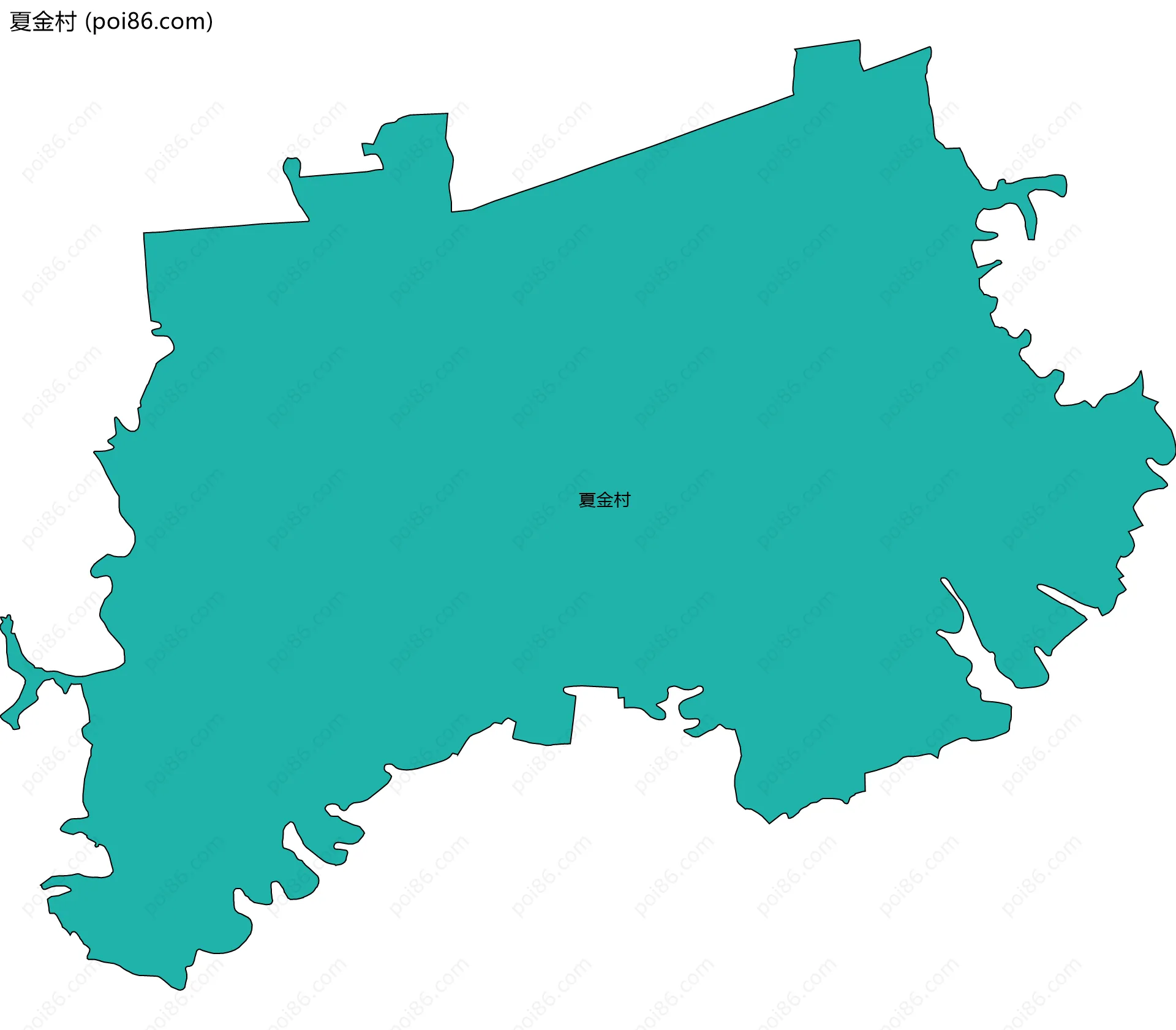 夏金村边界地图