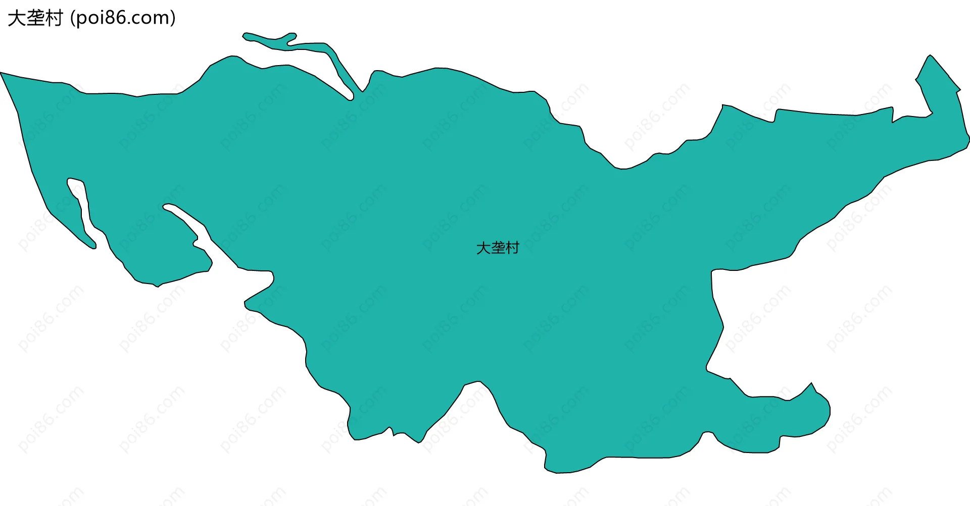 大垄村边界地图