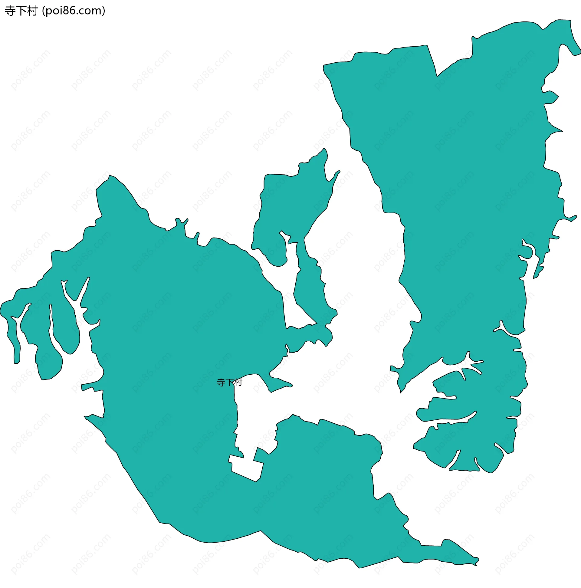 寺下村边界地图