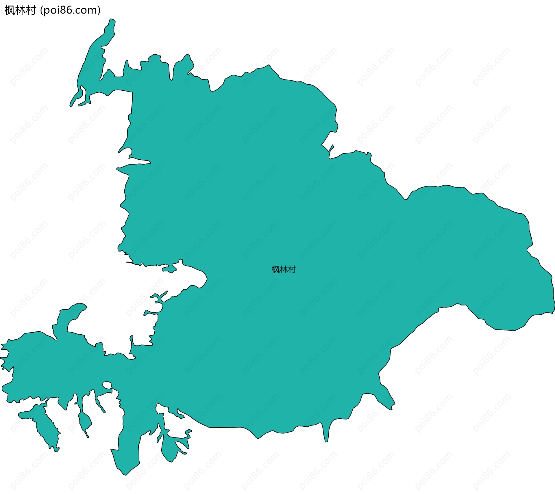 枫林村边界地图