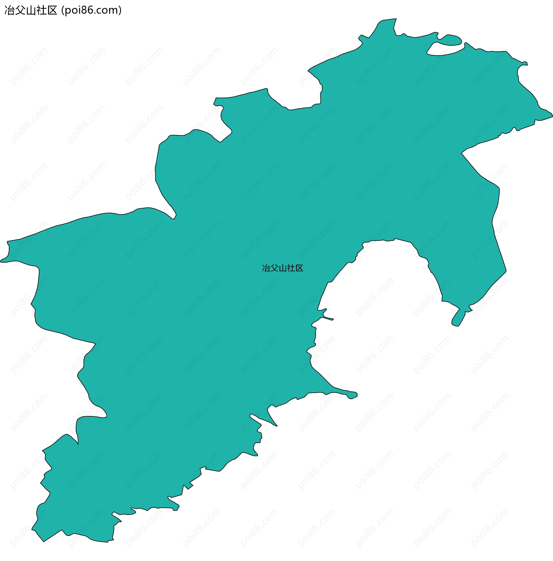 冶父山社区边界地图
