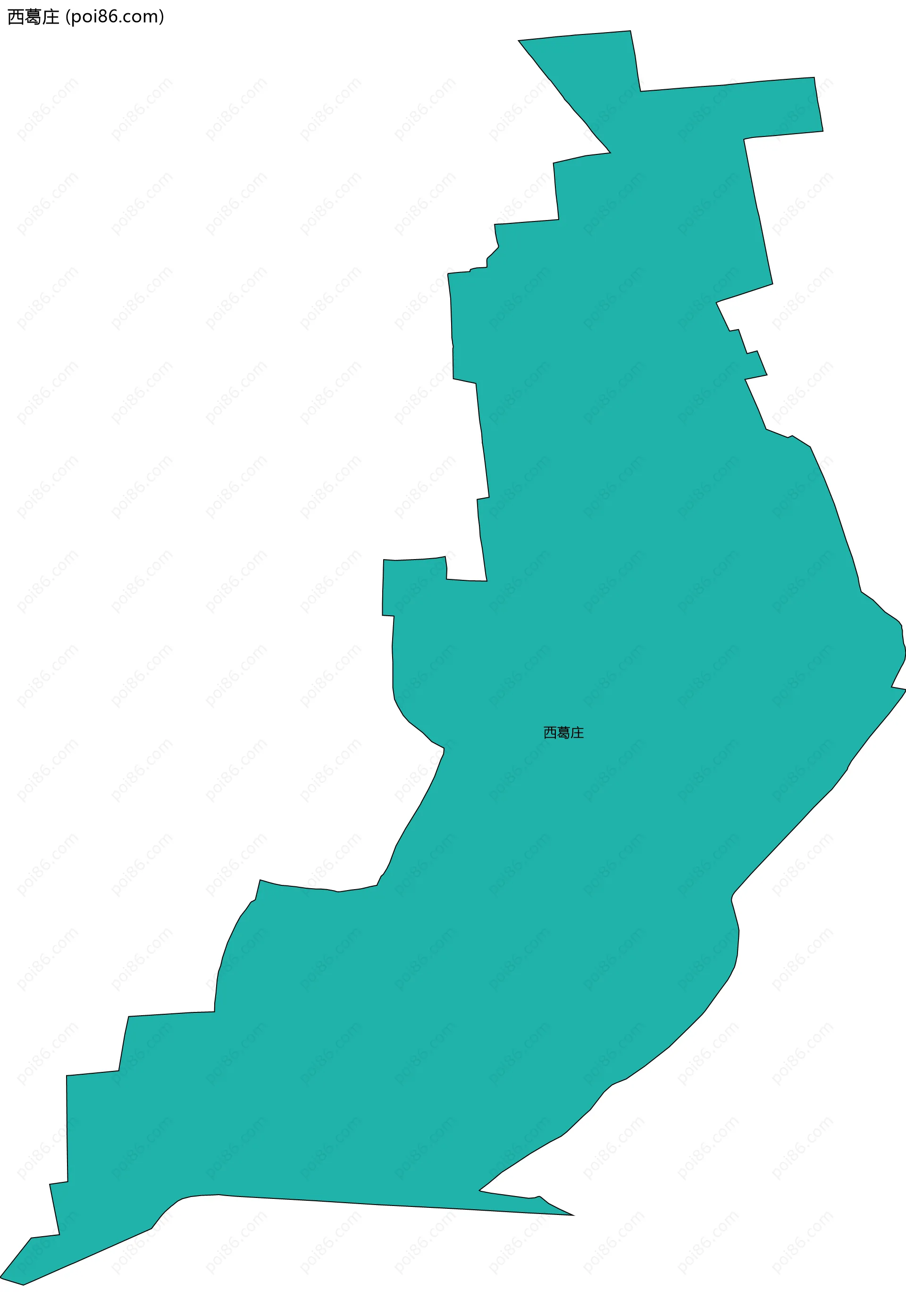 西葛庄边界地图