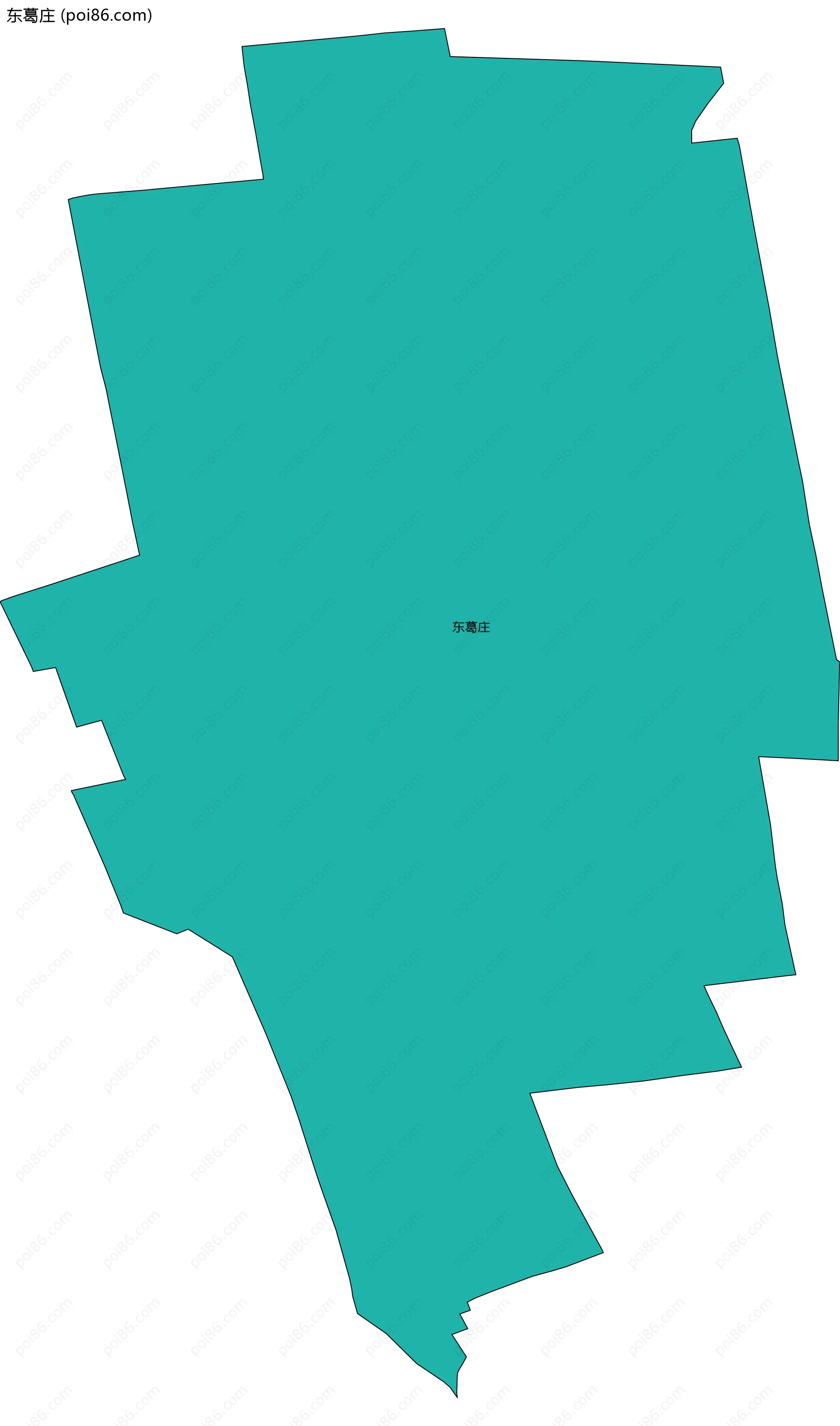 东葛庄边界地图