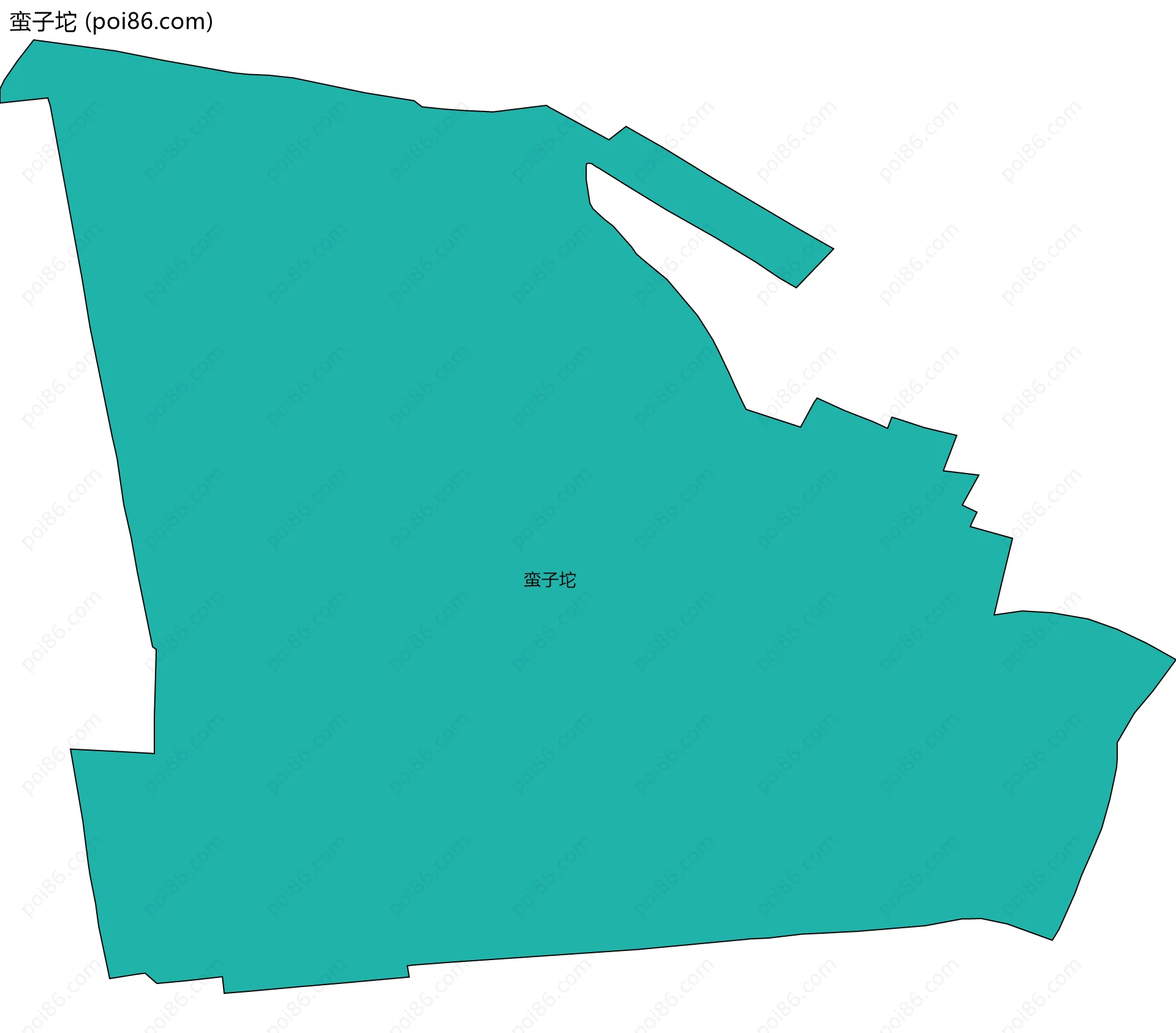 蛮子坨边界地图
