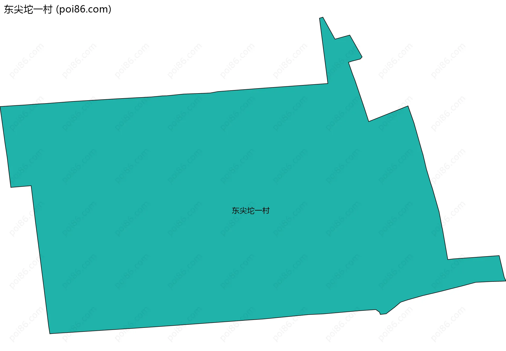 东尖坨一村边界地图