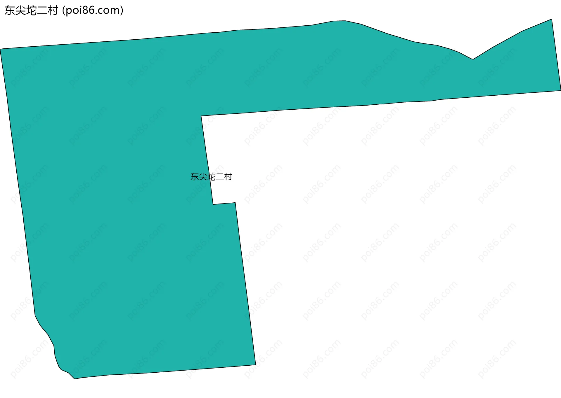东尖坨二村边界地图