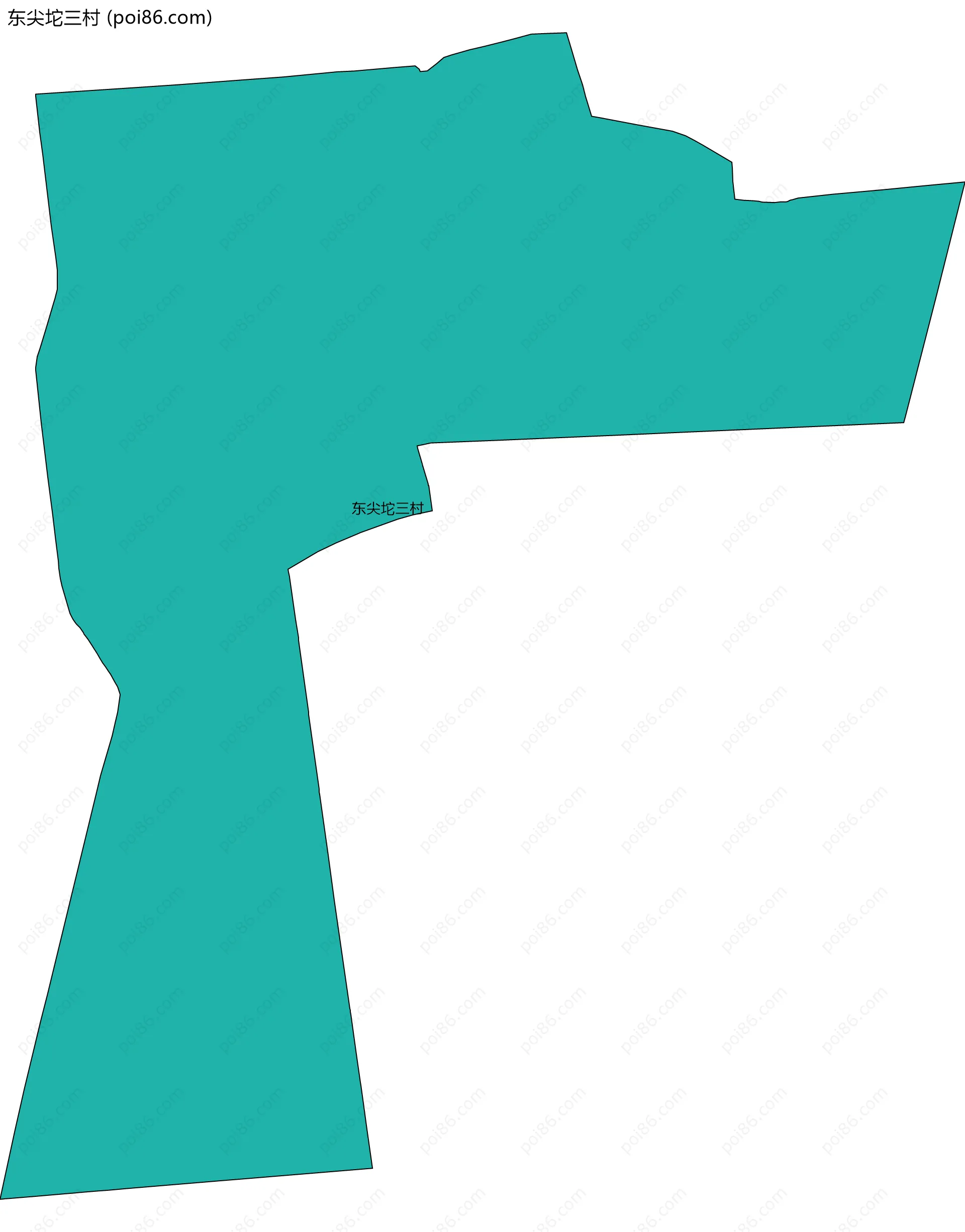 东尖坨三村边界地图